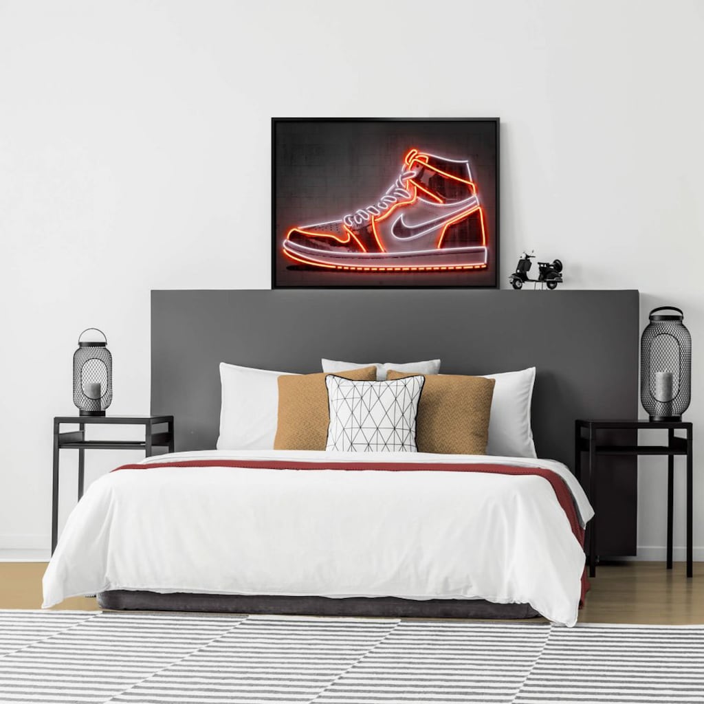 Wall-Art Poster »Mielu Nike Schuh Neon Sneaker«, Schuh, (1 St.)