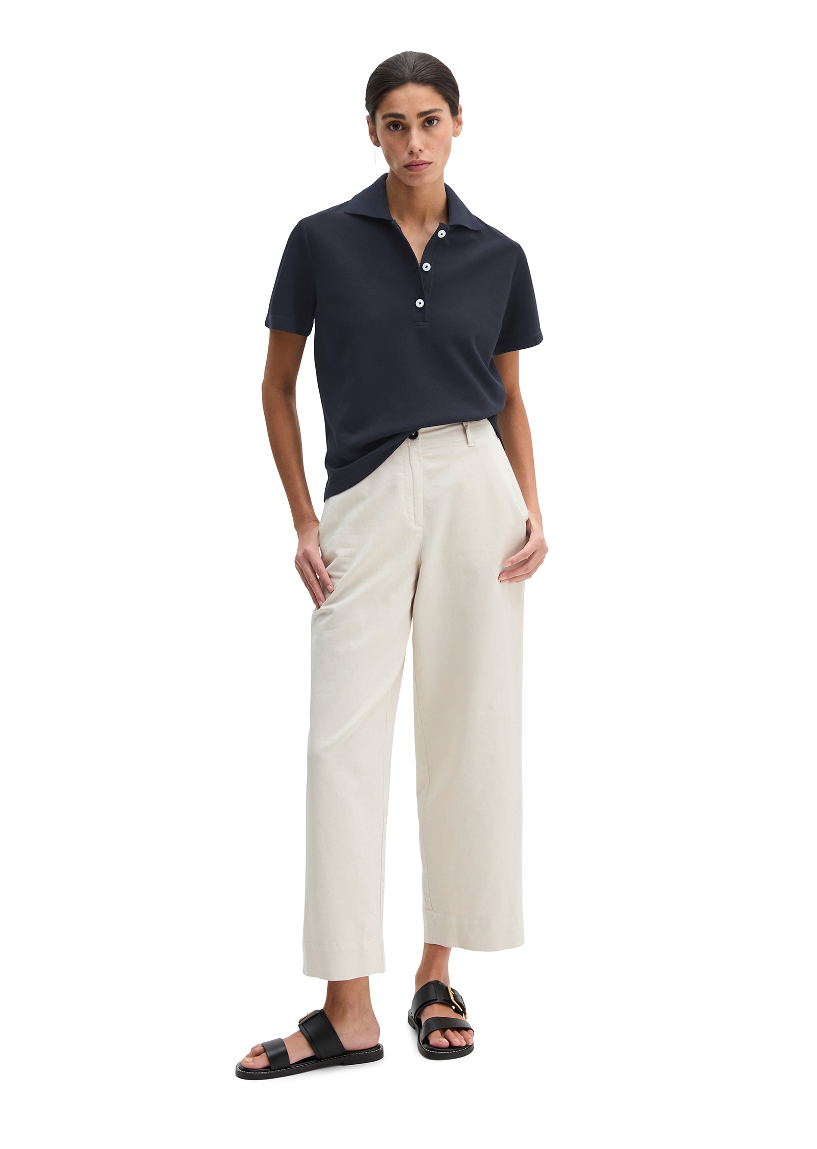 Marc O'Polo Poloshirt regular aus Garment-Dyed-Piqué-Jersey