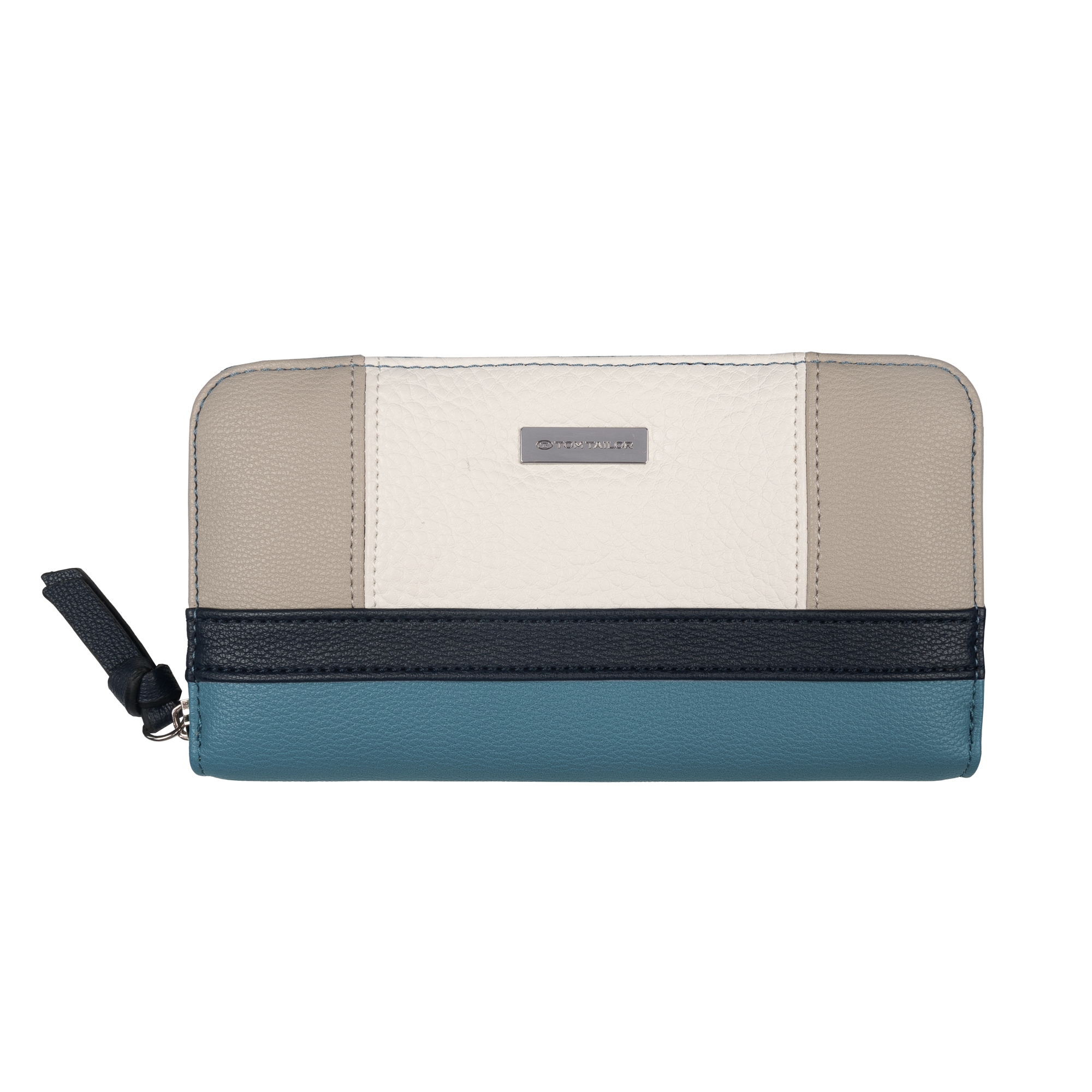 TOM TAILOR Geldbörse »Juna« aus soft genarbtem ledrigen Material mit glänzenden Metall-Accessoires