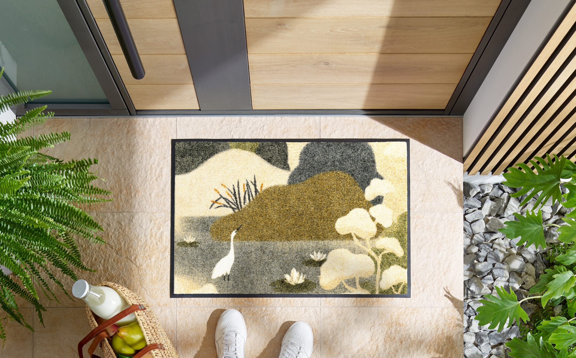 wash+dry by Kleen-Tex Fußmatte »Zen Flow« rechteckig 7 mm Höhe auch als Läufer erhätlich, waschbar und trocknergeeignet