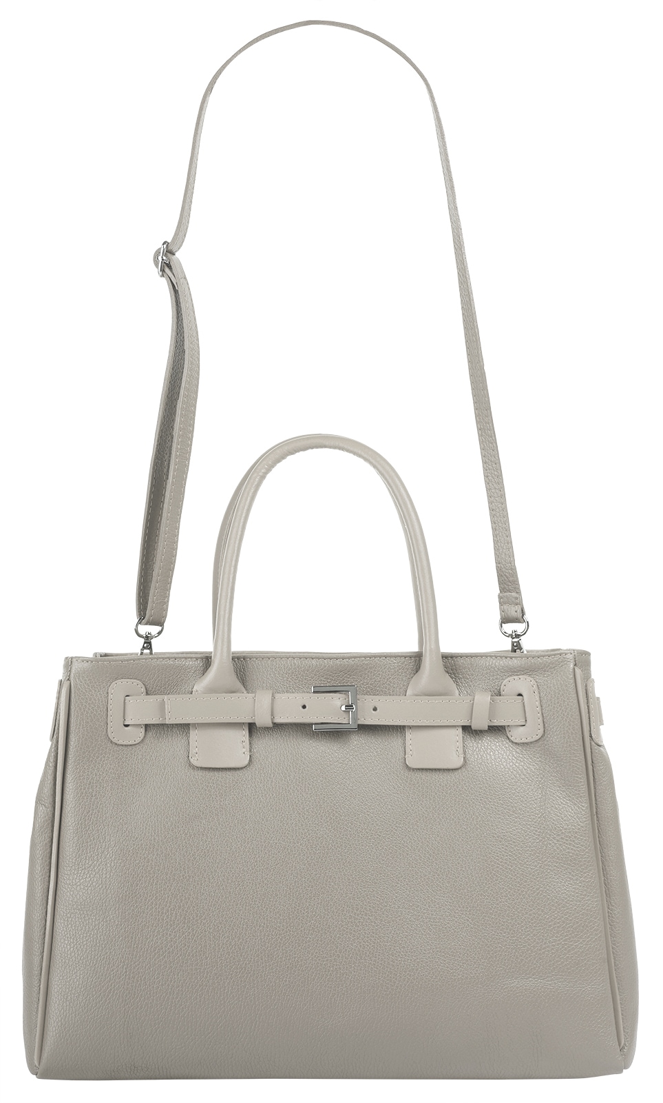 Cluty Henkeltasche, echt Leder, Made in Italy