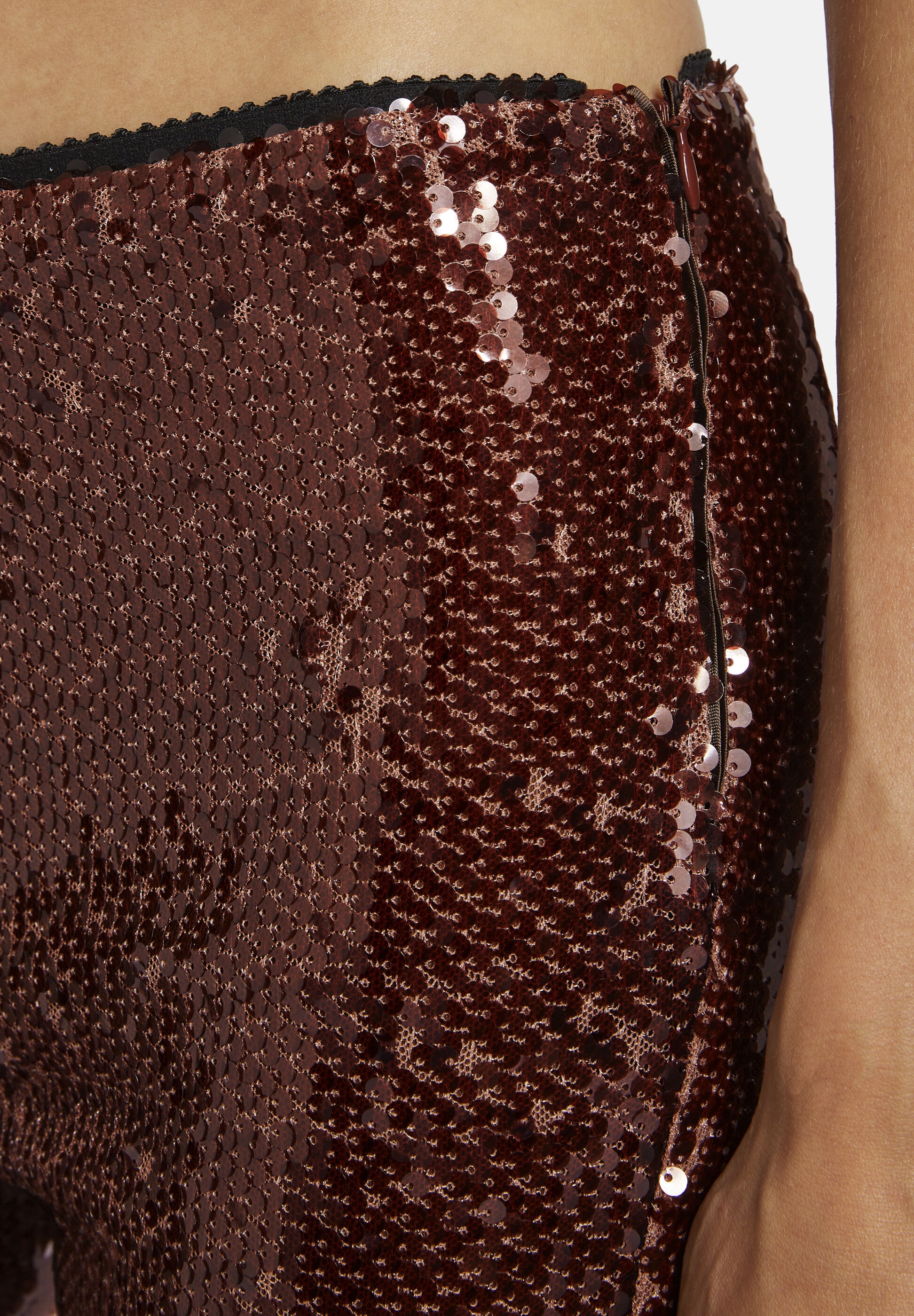 Nicowa Stoffhose »EWINO«  Paillettenhose mit Gummibund