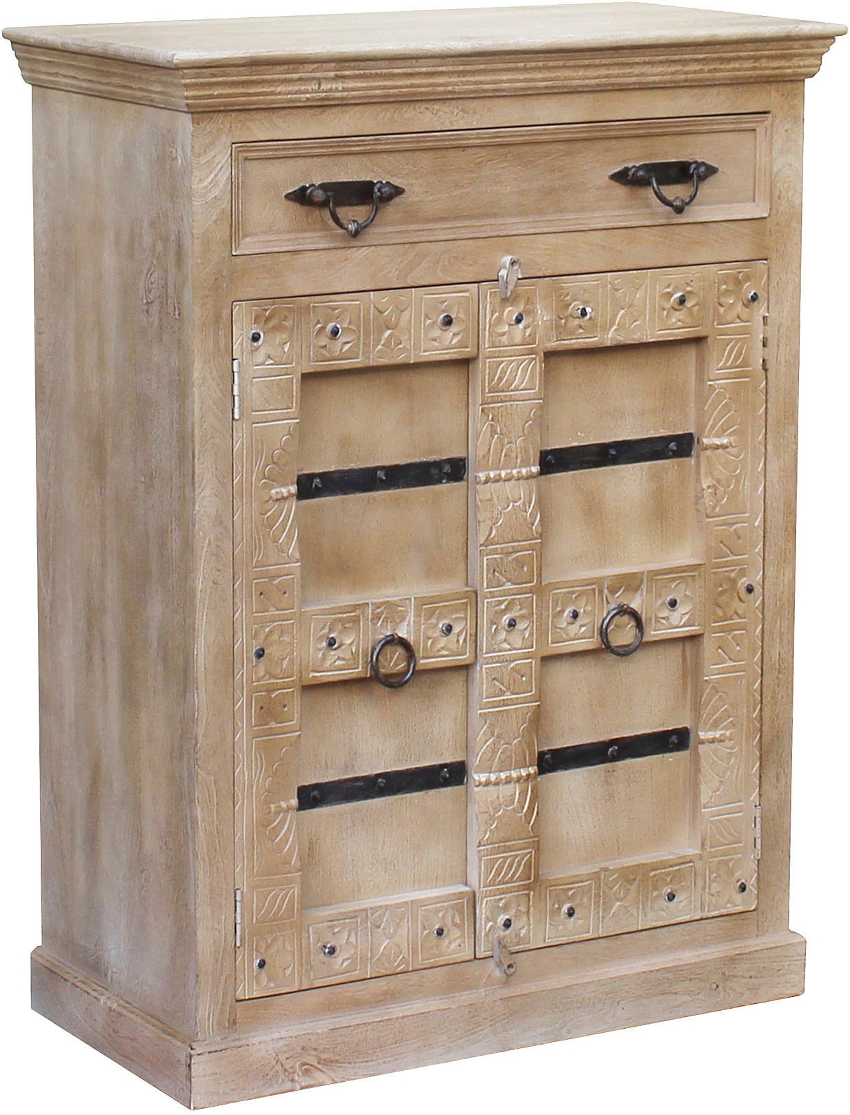 SIT Highboard »Daipur«, geschnitzte Verzierungen