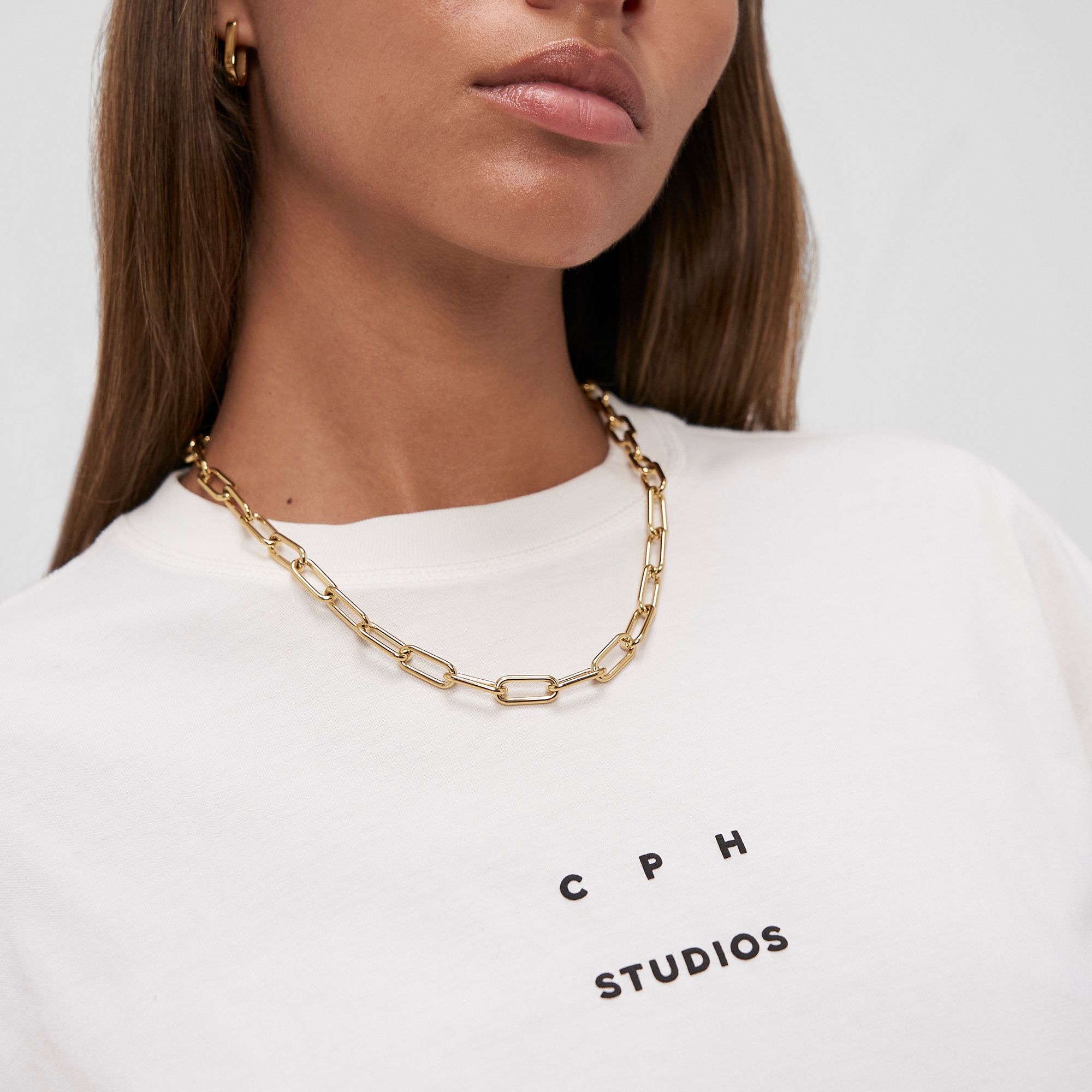 Copenhagen Studios Kette mit Anhänger »Schmuck Geschenk Edelstahl Halskette Bold Link«