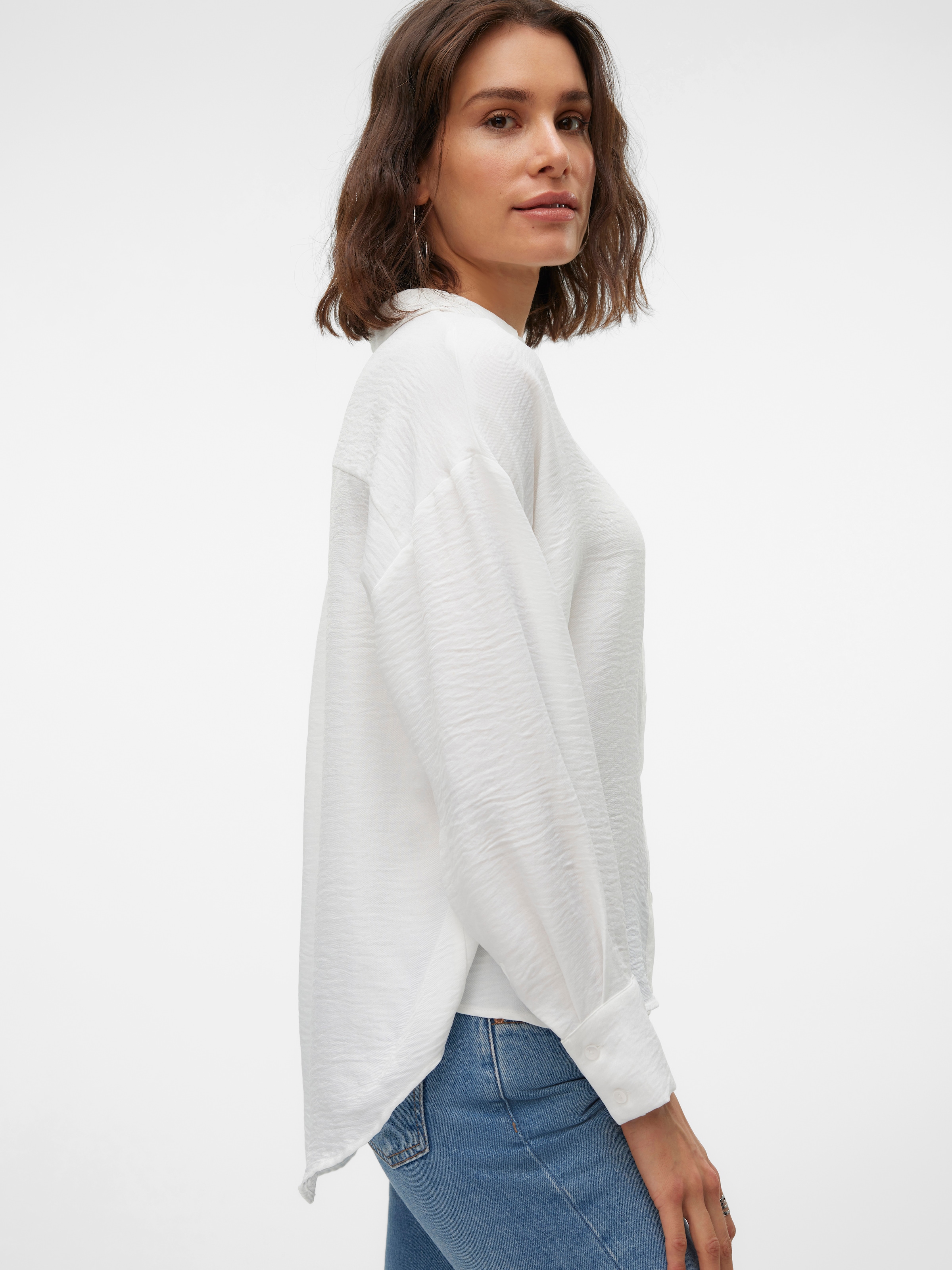 Vero Moda Langarmbluse »VMMELANEY QUEENY LS SHIRT WVN NOOS«