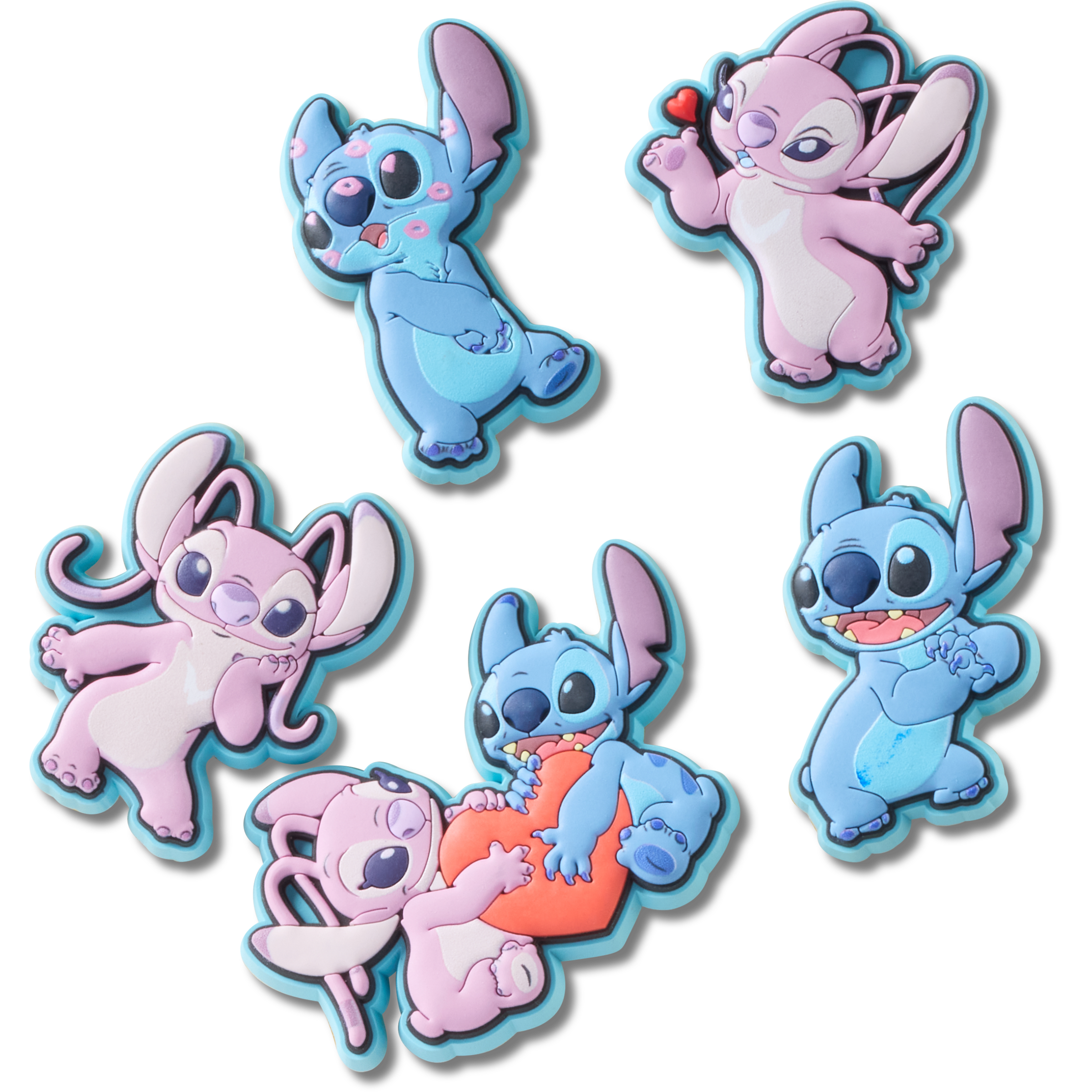 Crocs Schuhanstecker »Jibbitz™ Stitch an Angel« Set, Kein Spielzeug. Nicht für Kinder unter 3 Jahren geeignet, 5 , Charm, Anstecker, Accessoires für Crocs Schuhe
