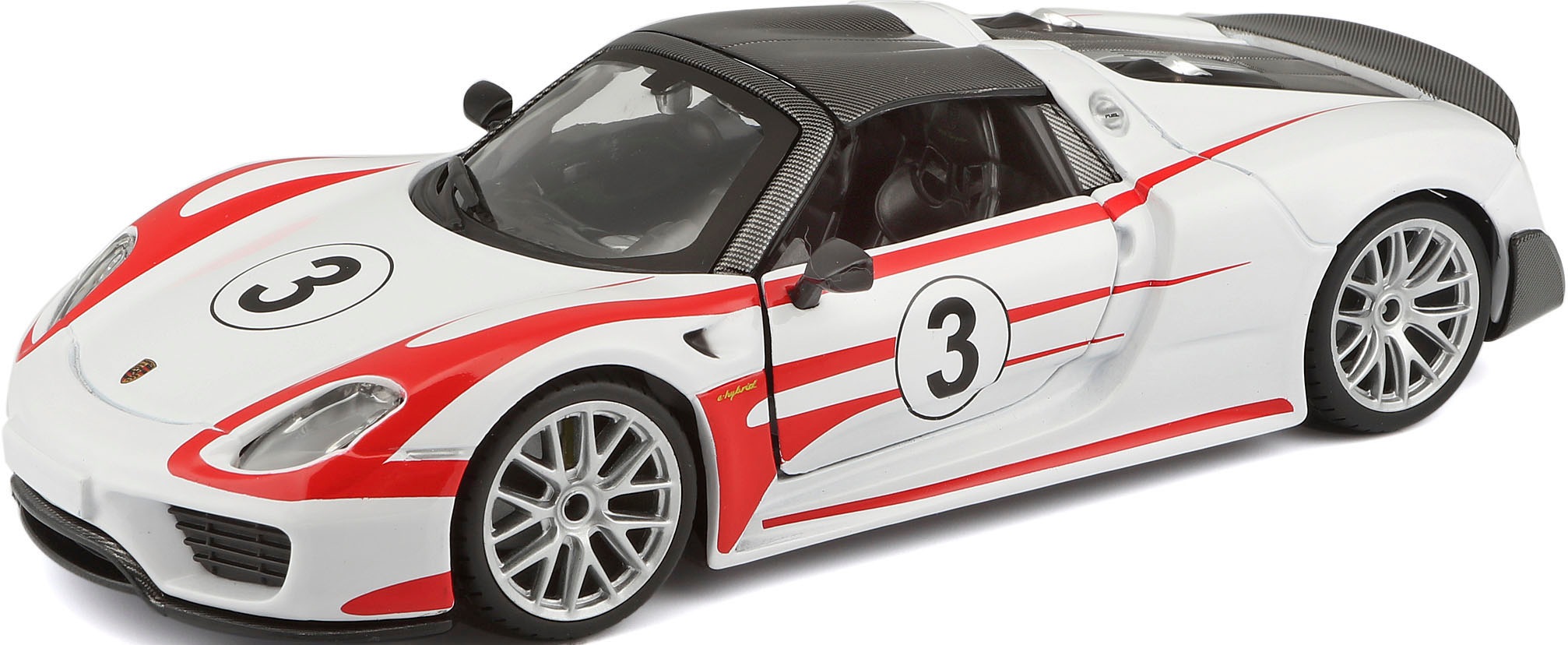 Bburago Sammlerauto »Racing Porsche 918 Spyder, Weissach«, 1:24