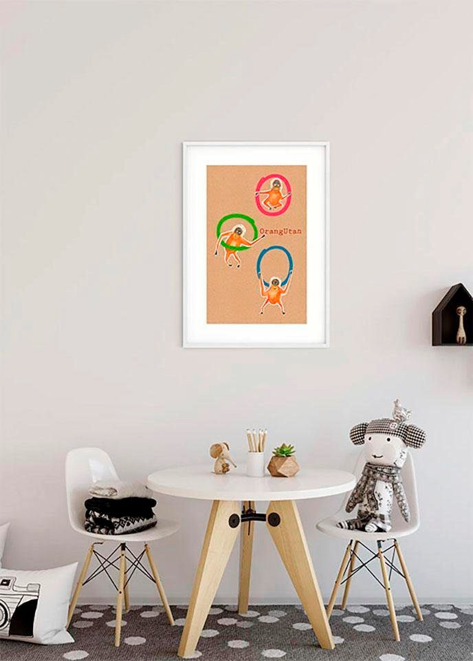 Komar Bild »ABC Animal O«, Buchstaben, (1 St.), Wandbild zur Dekoration - ohne Rahmen