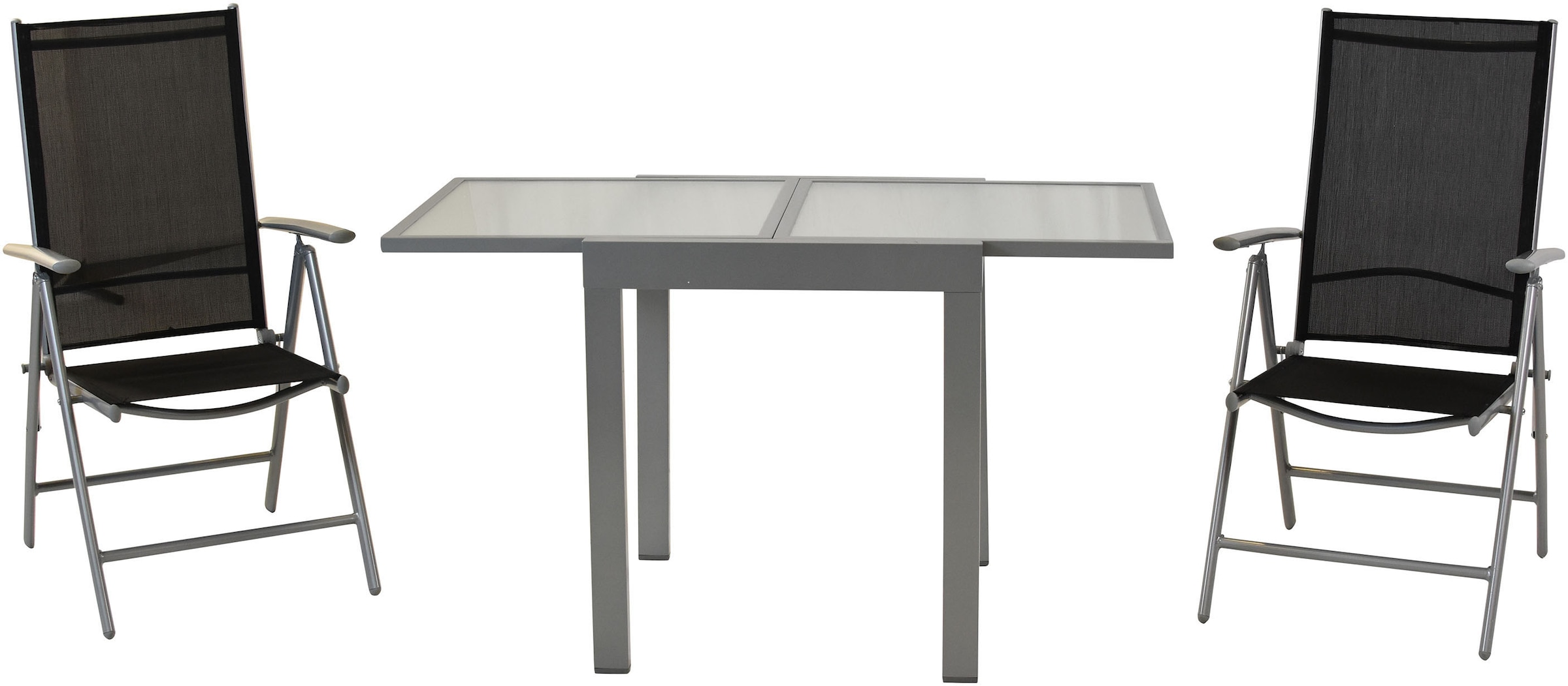 MERXX Balkonset »Amalfi«, mit ausziehbarem Tisch: 65/ 130 cm