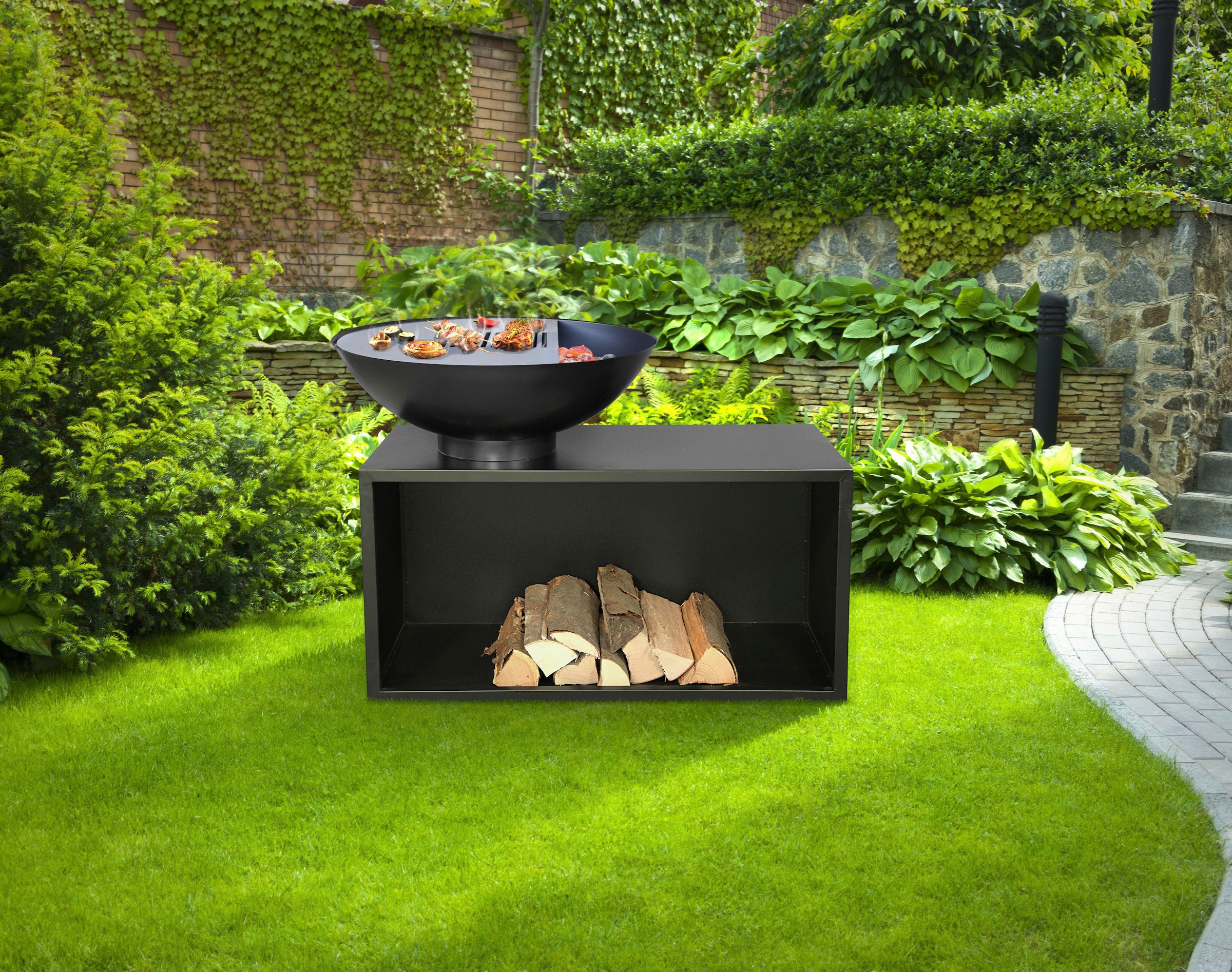 Buschbeck Holzkohlegrill »Planchagrill Giant«, BxH: 115x86cm