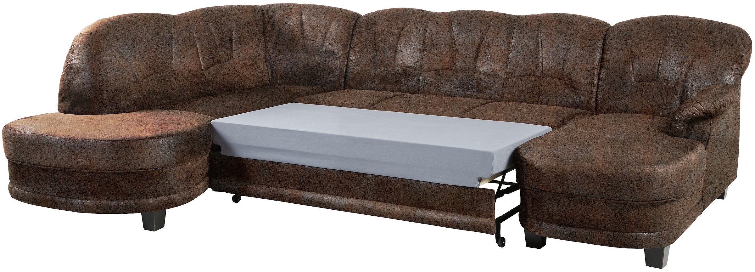 Home affaire Wohnlandschaft »Camelita, viel Platz, bequem und zeitlos, Breite 289cm, U-Form«, wahlweise mit Bettfunktion
