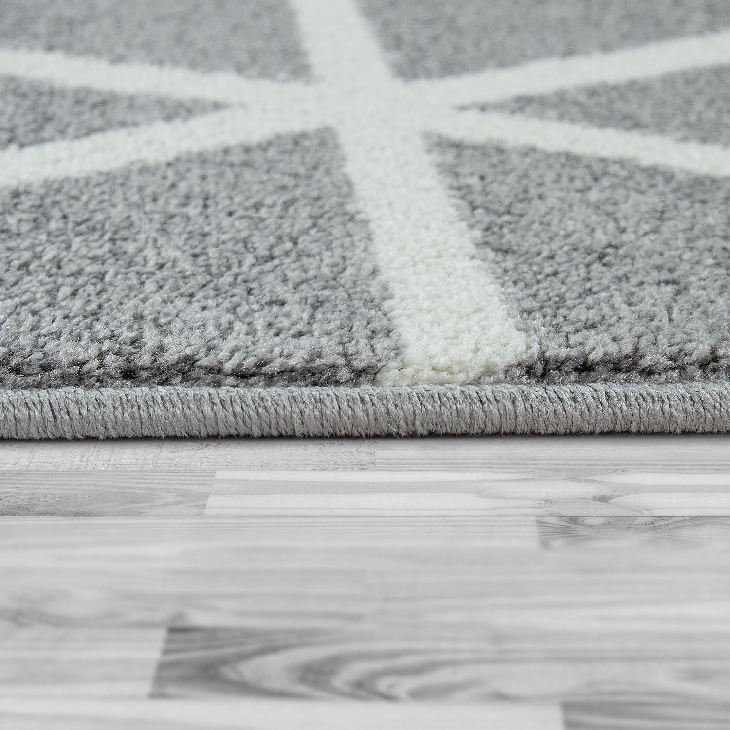 Paco Home Läufer »Stella 401«, rechteckig, 16 mm Höhe, Teppich, Pastellfarben, Rauten Design, Skandi Muster, Kurzflor