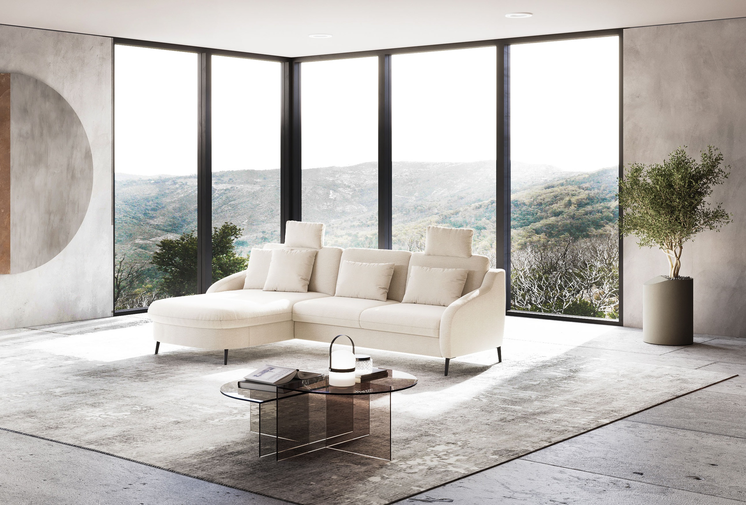 sit&more Ecksofa »Soul L-Form«, wahlweise mit Bettfunktion und Bettkasten oder Schubkasten
