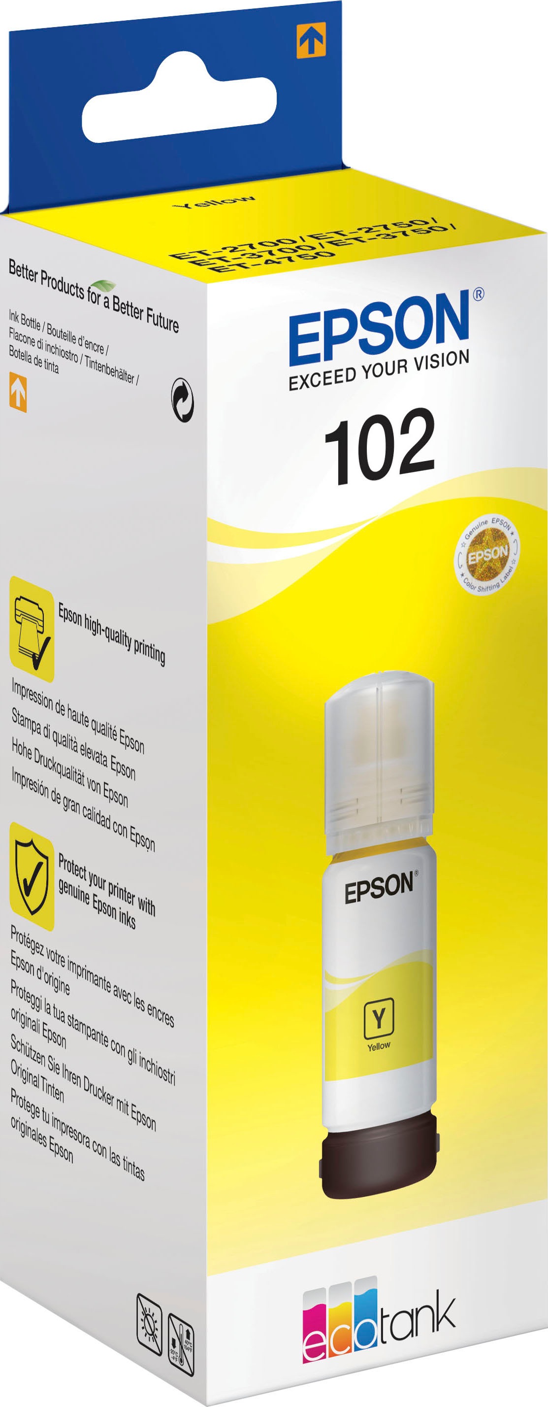 Epson Nachfülltinte »102, original ecotank« 1 Stk. tlg.