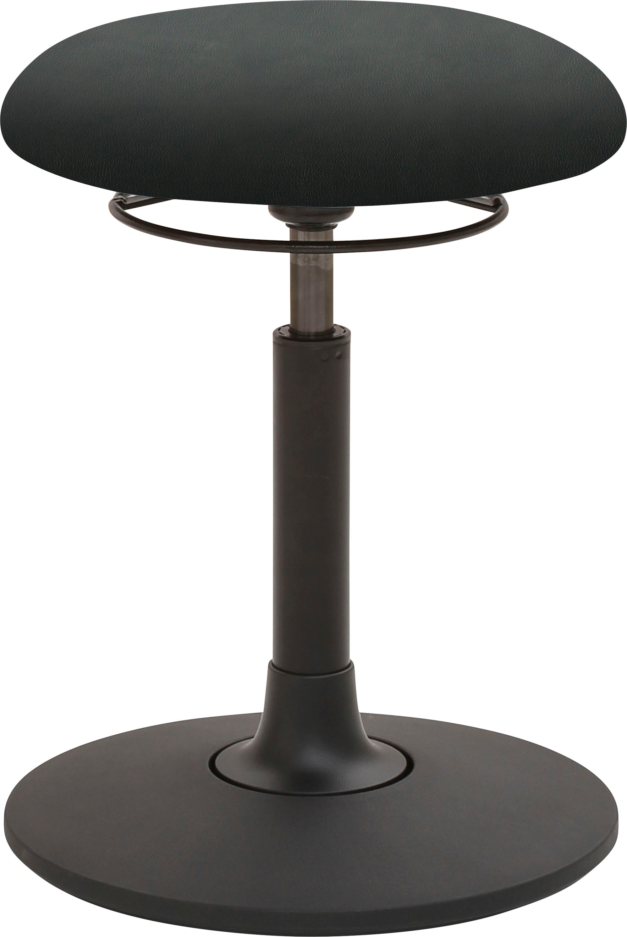 Mayer Sitzmöbel, Sitzhocker »1166« 1 Stk. tlg. Pendelhocker 1166, Schwarz, 100% Polyesterstrick mit Beschichtung 100% Vinyl, B/H/T: 40 cm x 58 cm x 40