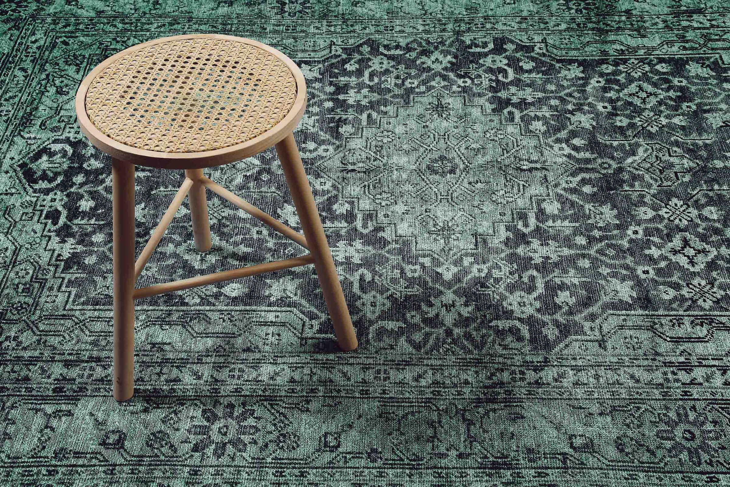 Wecon home Teppich »2nd Avenue« rechteckig 6 mm Höhe Vintage, Baumwolle, Kurzflor, Used-Look, Wohnzimmer, Schlafzimmer