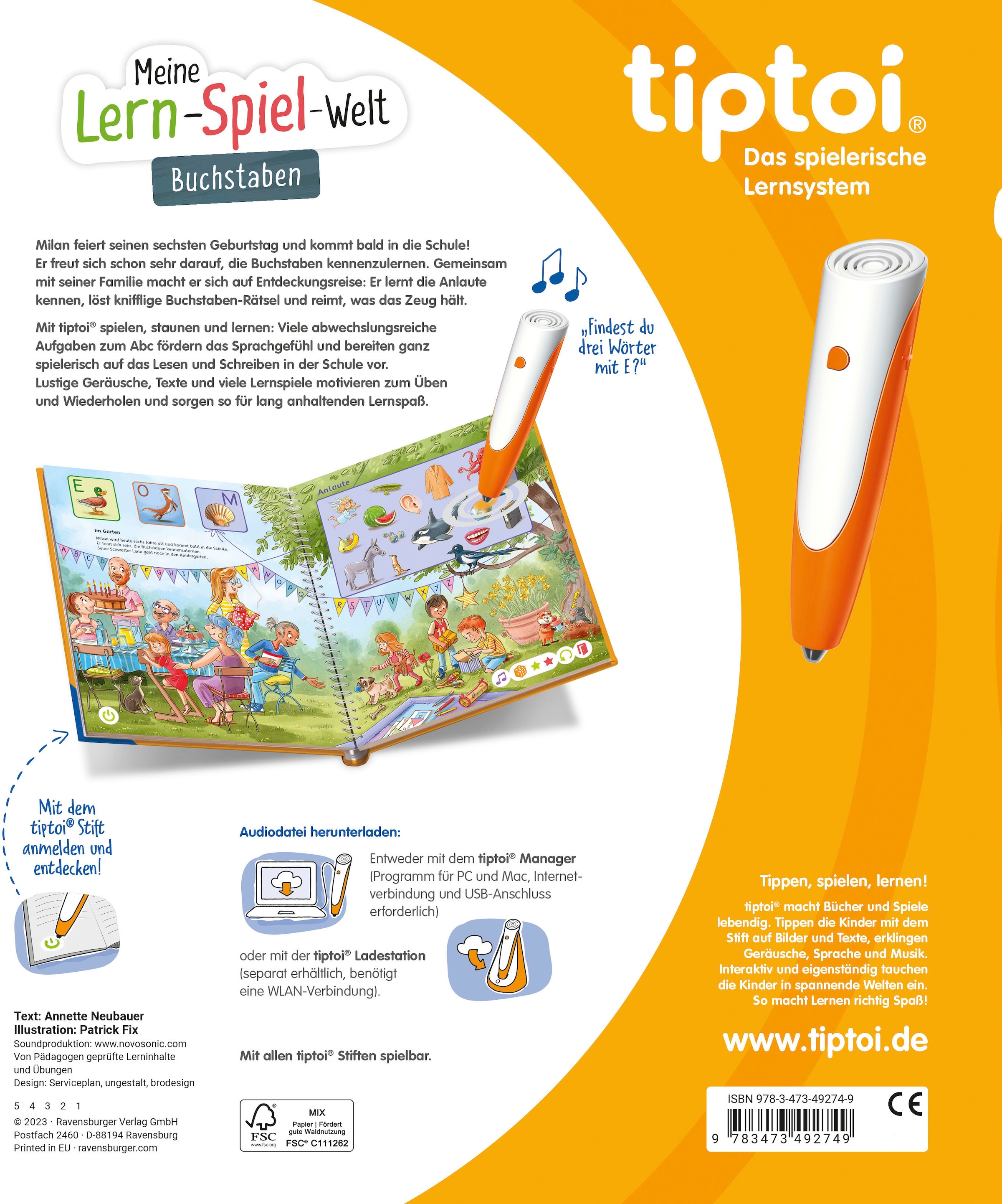 Ravensburger Buch »tiptoi® Buchstaben«, Made in Europe