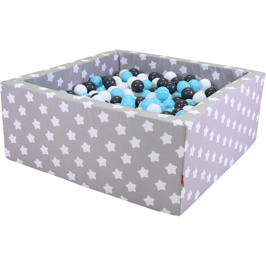 Knorrtoys® Bällebad »Soft, Grey White Stars«