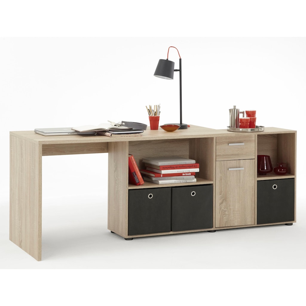 FMD Eckschreibtisch »Lex, Schreibtisch / Sideboard,«