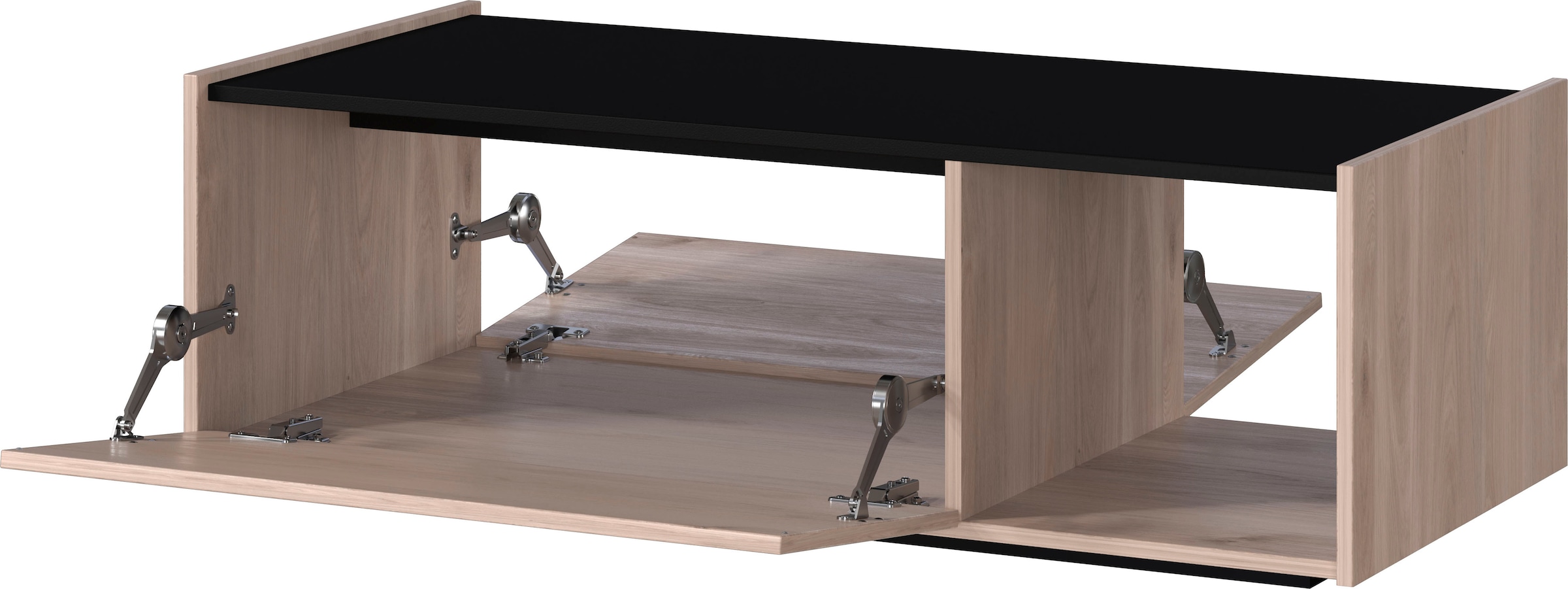 GERMANIA Couchtisch »Cantoria« mit einem offenen und einem geschlossenen Fach, griffloses Design