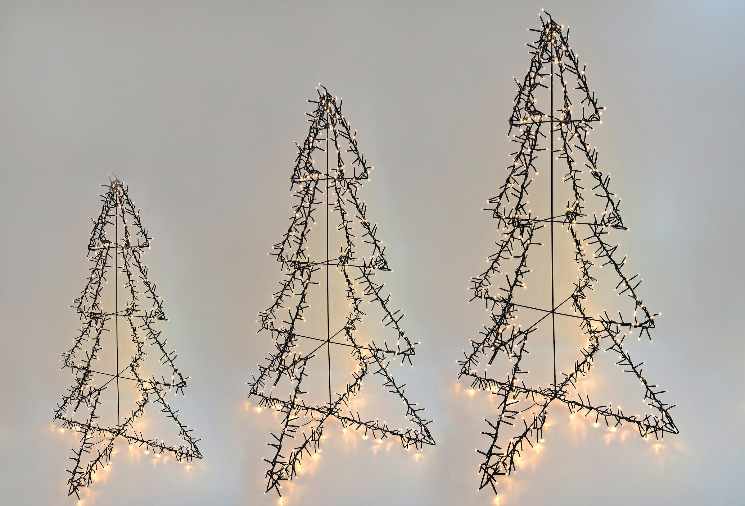 in | Jahren 500 LED 3D-Optik »Weihnachtsdeko Dekolicht mit flammig-flammig, Star-Max kaufen 3 Garantie XXL online aussen«,