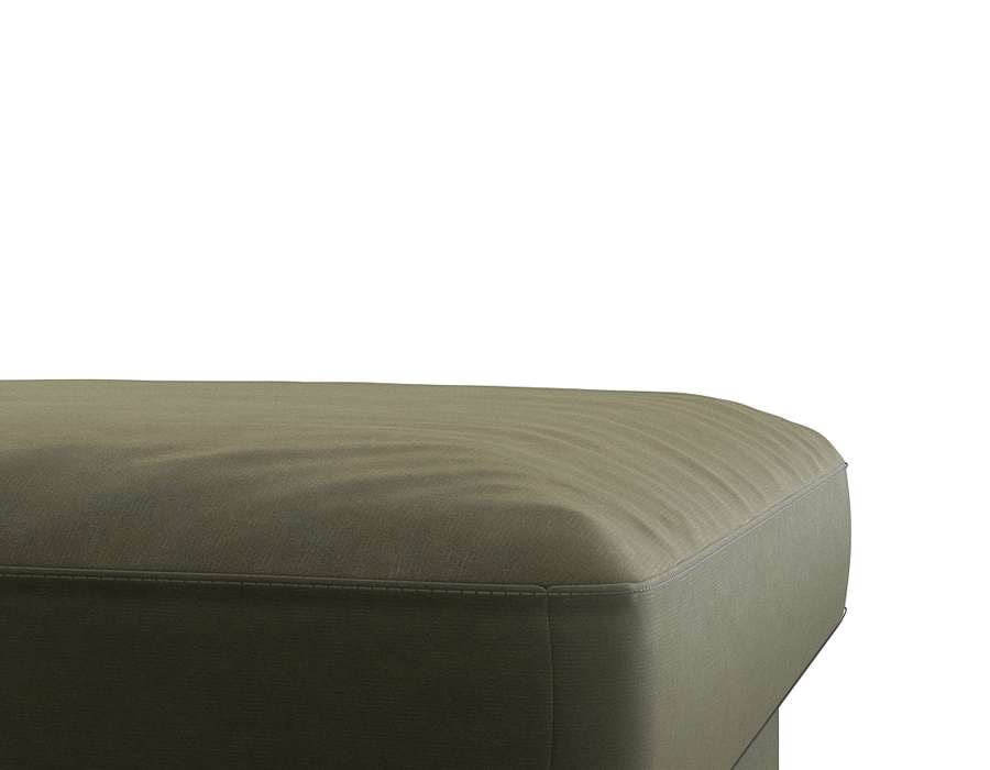 FLEXLUX Pouf »Fiore«, Kaltschaum, Füße Alu+schwarz