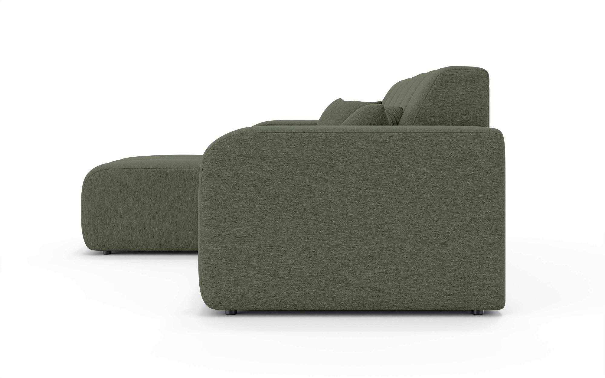INOSIGN Ecksofa »CASSY L-Form, Schlafsofa mit Bettkasten, Maße B/T/H: 245/165/88 cm«, mit 2 Rückenkissen, Recamiere rechts oder links bestellbar