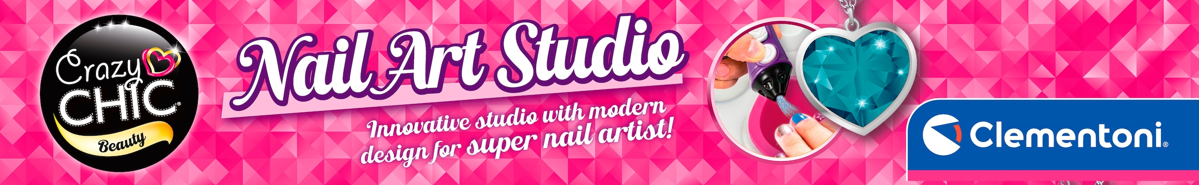 Clementoni® Kreativset »Crazy Chic, Nail Art Studio« Made in Europe