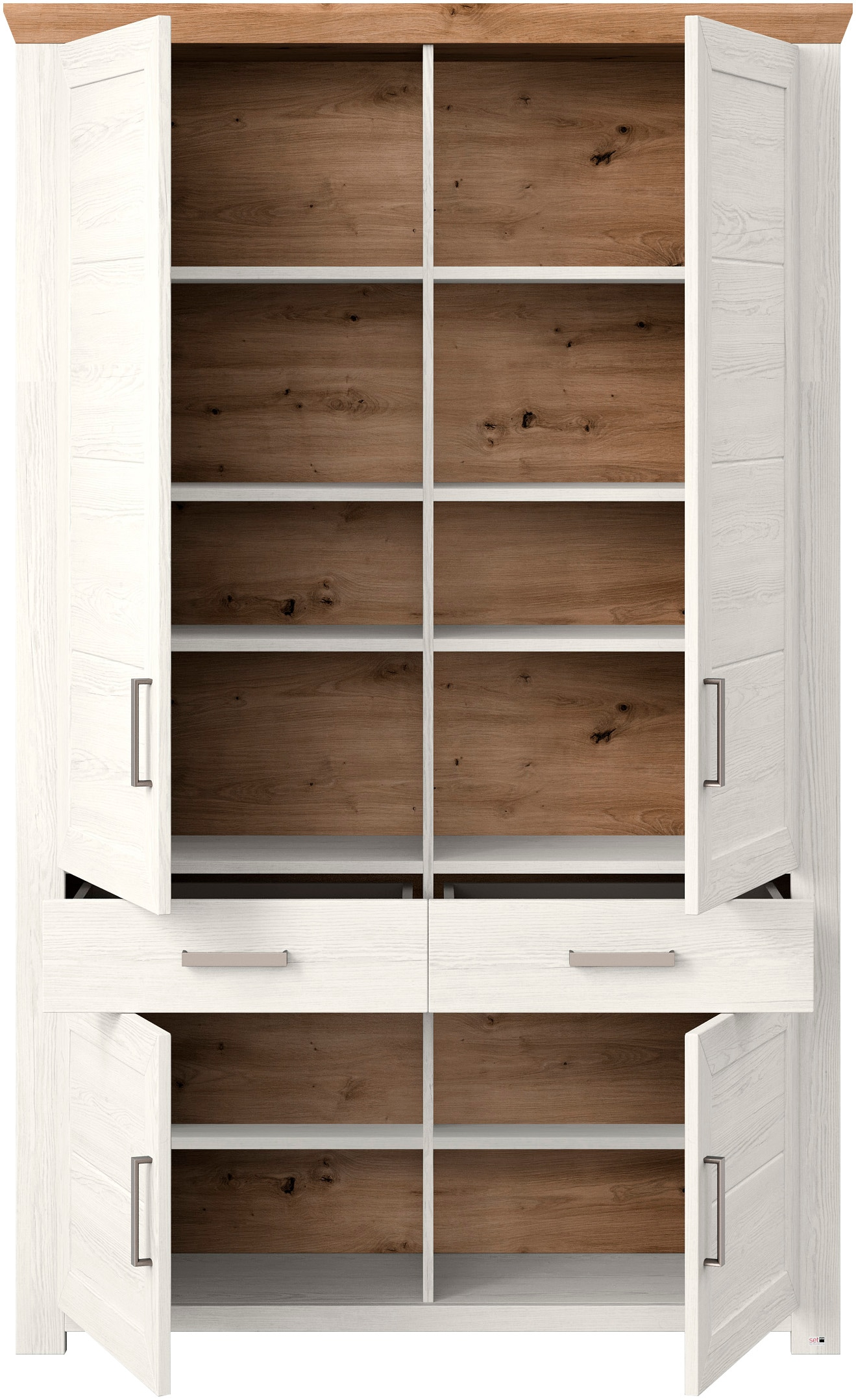 set one by Musterring Regalelement »York« mit viel Stauraum, in 3 Farben erhältlich, Breite 129 cm