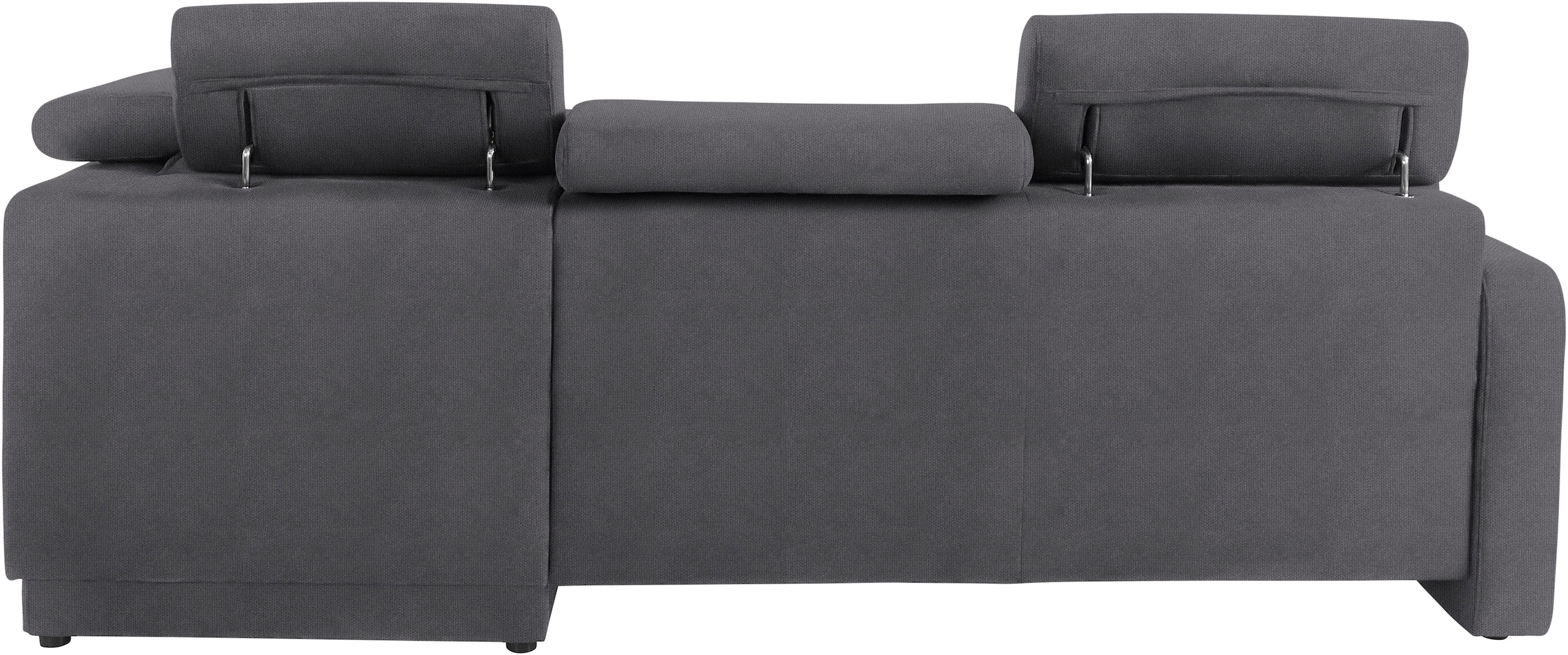 sit&more Ecksofa »Bologna L-Form«, Kopfteilverstellung, wahlweise mit Bettfunktion und Schubkasten
