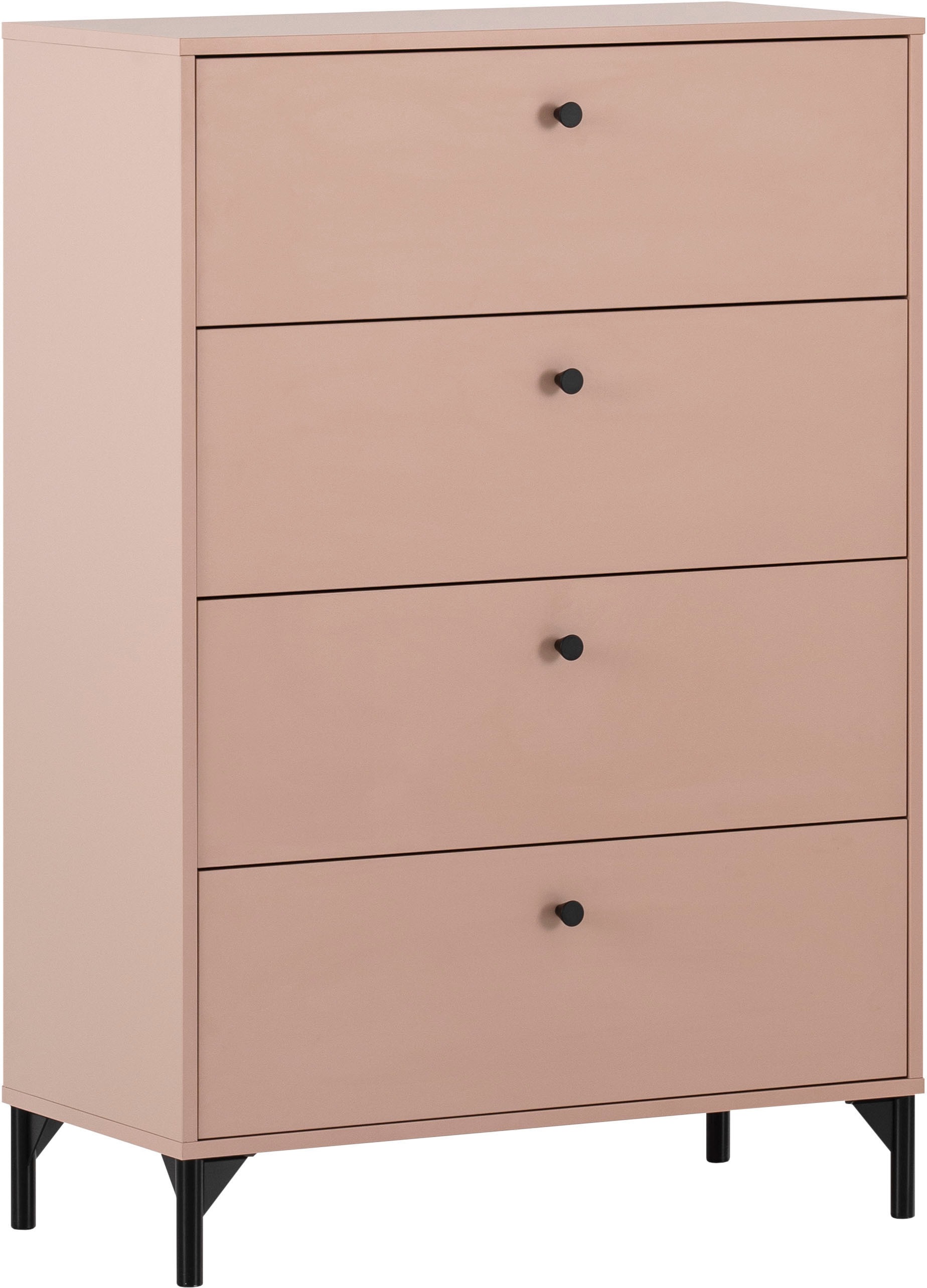 Schildmeyer Kommode »Smash, Breite 40 oder 80 cm« 4 Schubladen mit Teilauszug und Metallbeschlägen