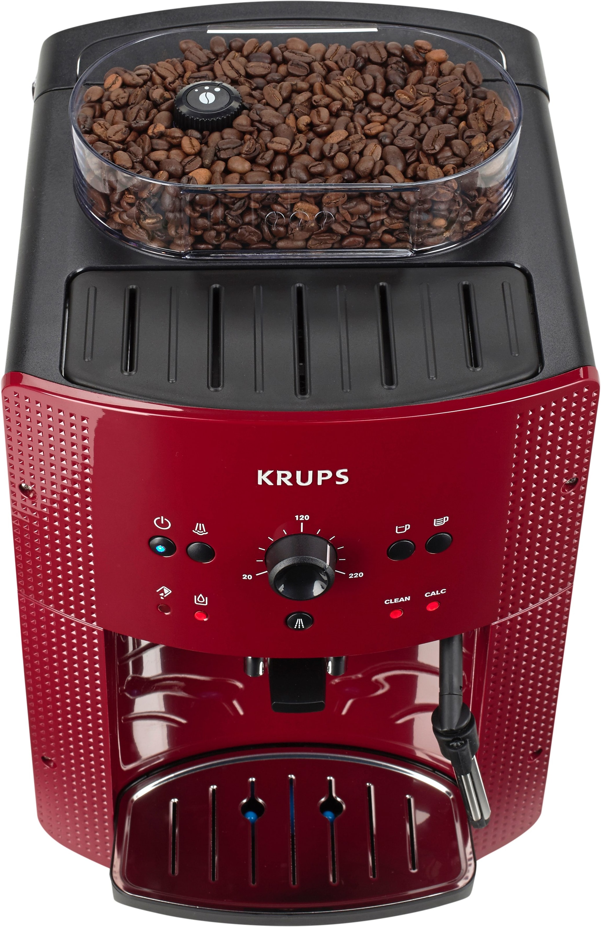 Krups Kaffeevollautomat »EA8107 Arabica«, 2-Tassen-Funktion, manueller Dampfdüse, 2 voreingestelle Kaffeestärken