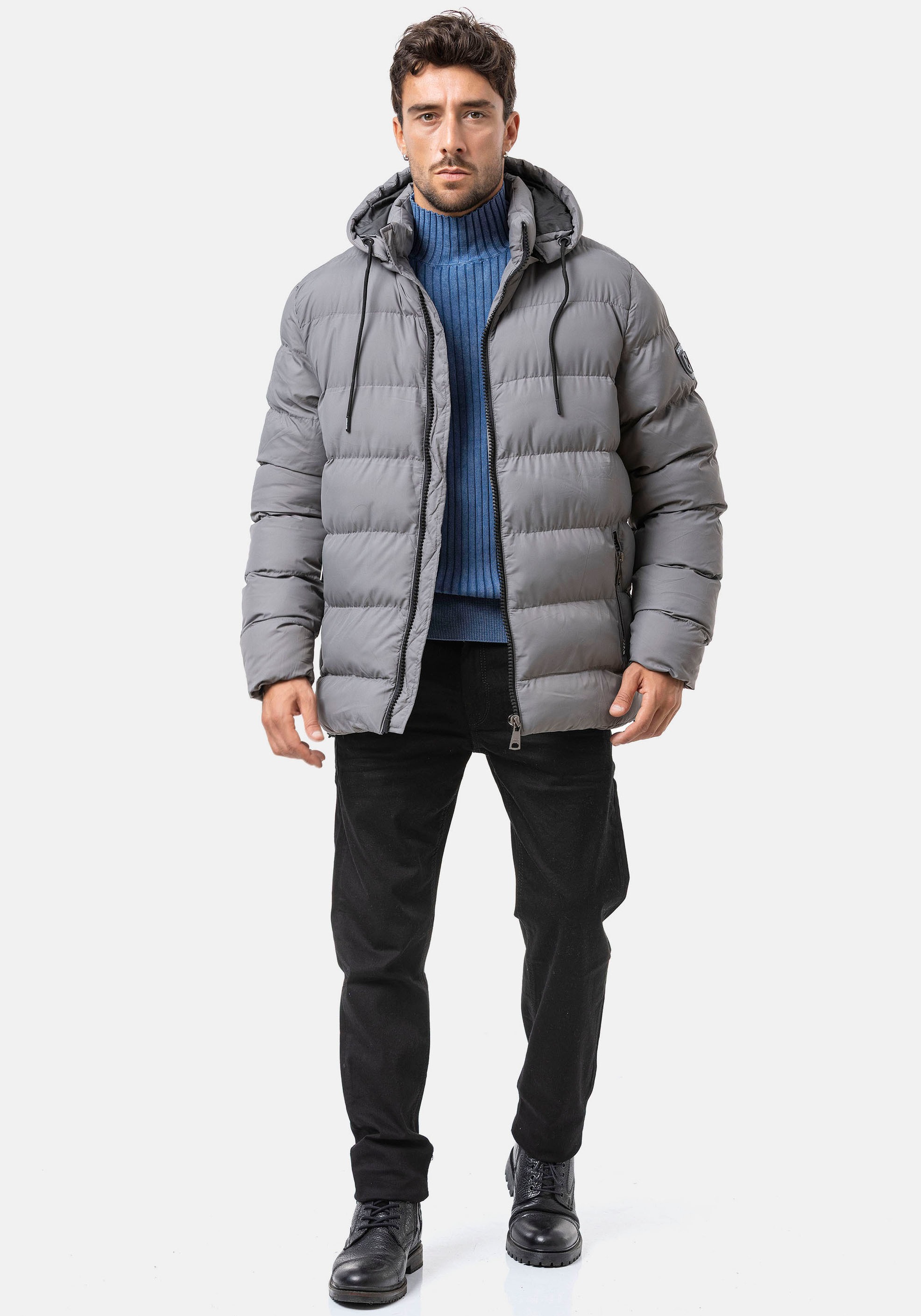 Cipo & Baxx Steppjacke mit Kapuze