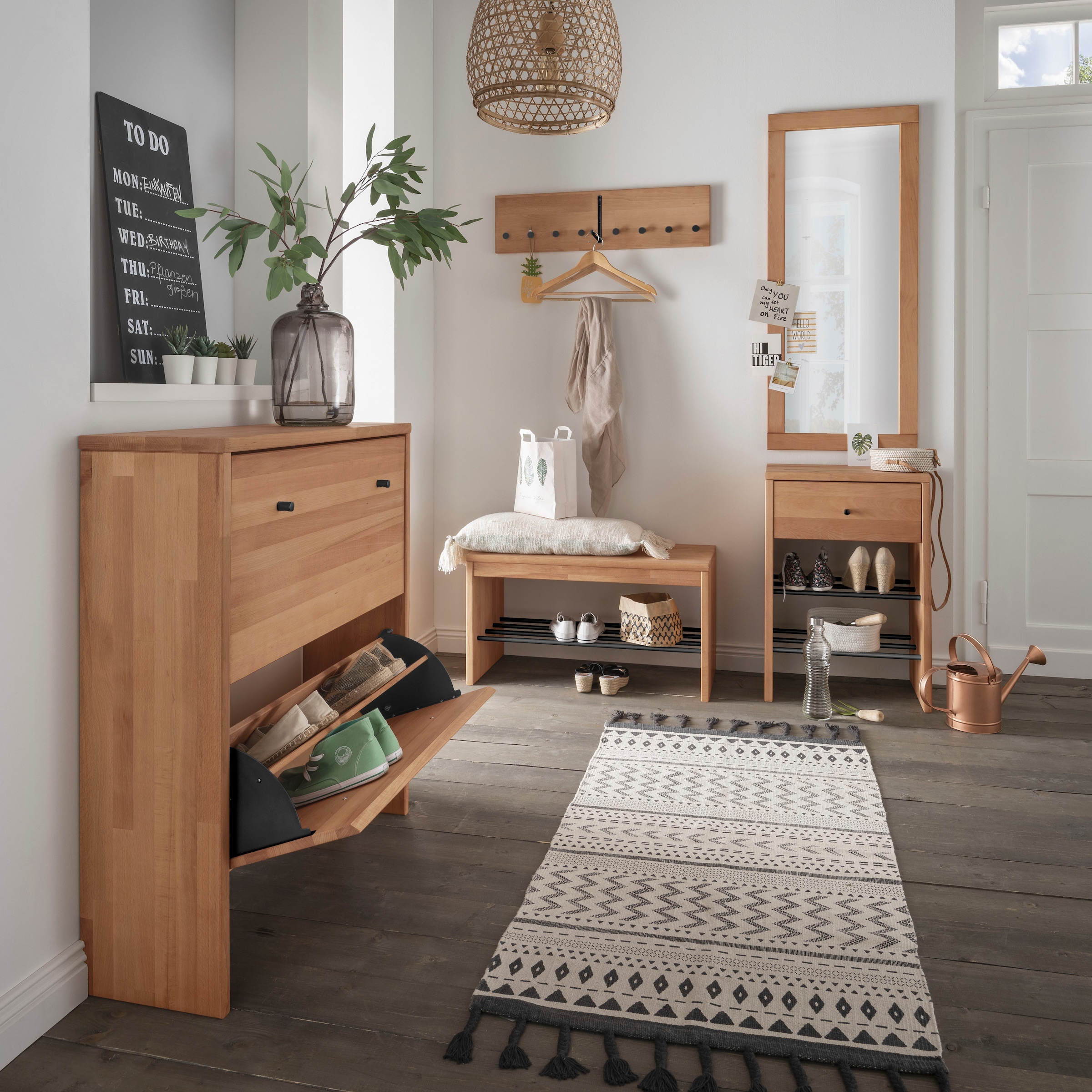 Home affaire Kombikommode »Dura Kommode Schrank Schuhschrank« aus FSC®-zertifizierten Massivholz, Breite 82 cm