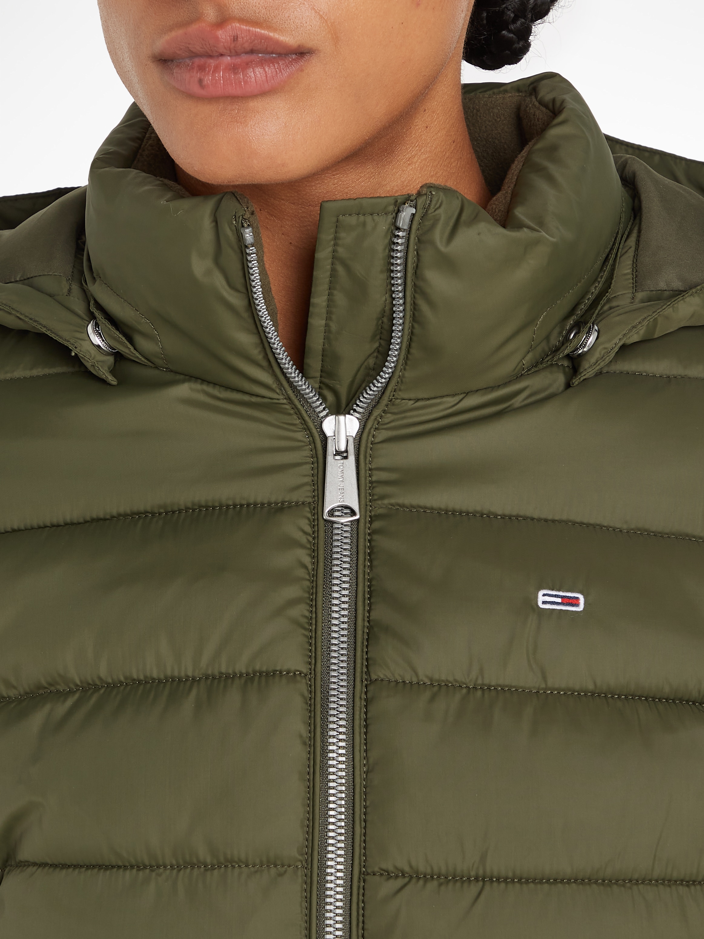 Tommy Jeans Steppjacke »TJW BASIC HOODED JACKET«, mit Kapuze, mit Kapuze