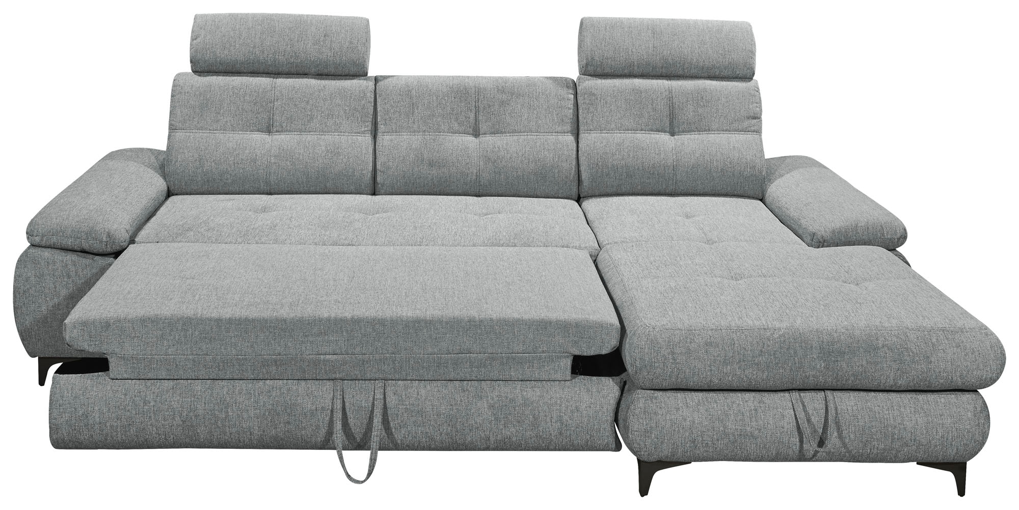 ED EXCITING DESIGN Ecksofa »Altona L-Form« mit Bettfunktion, Bettkasten, Armteilverstellung & Kopfstützen