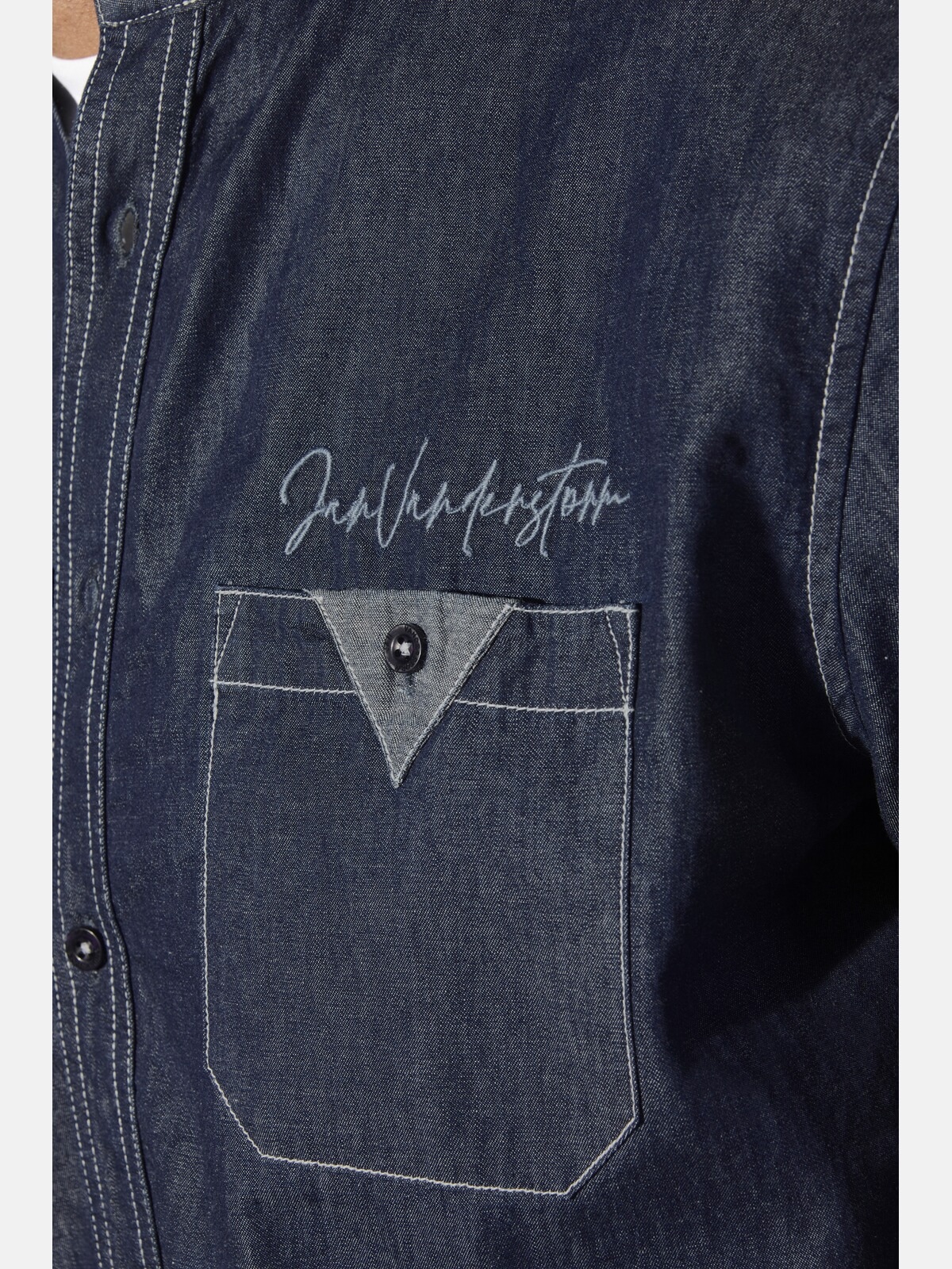 Jan Vanderstorm Jeanshemd »Jeanshemd OLAFGREN«