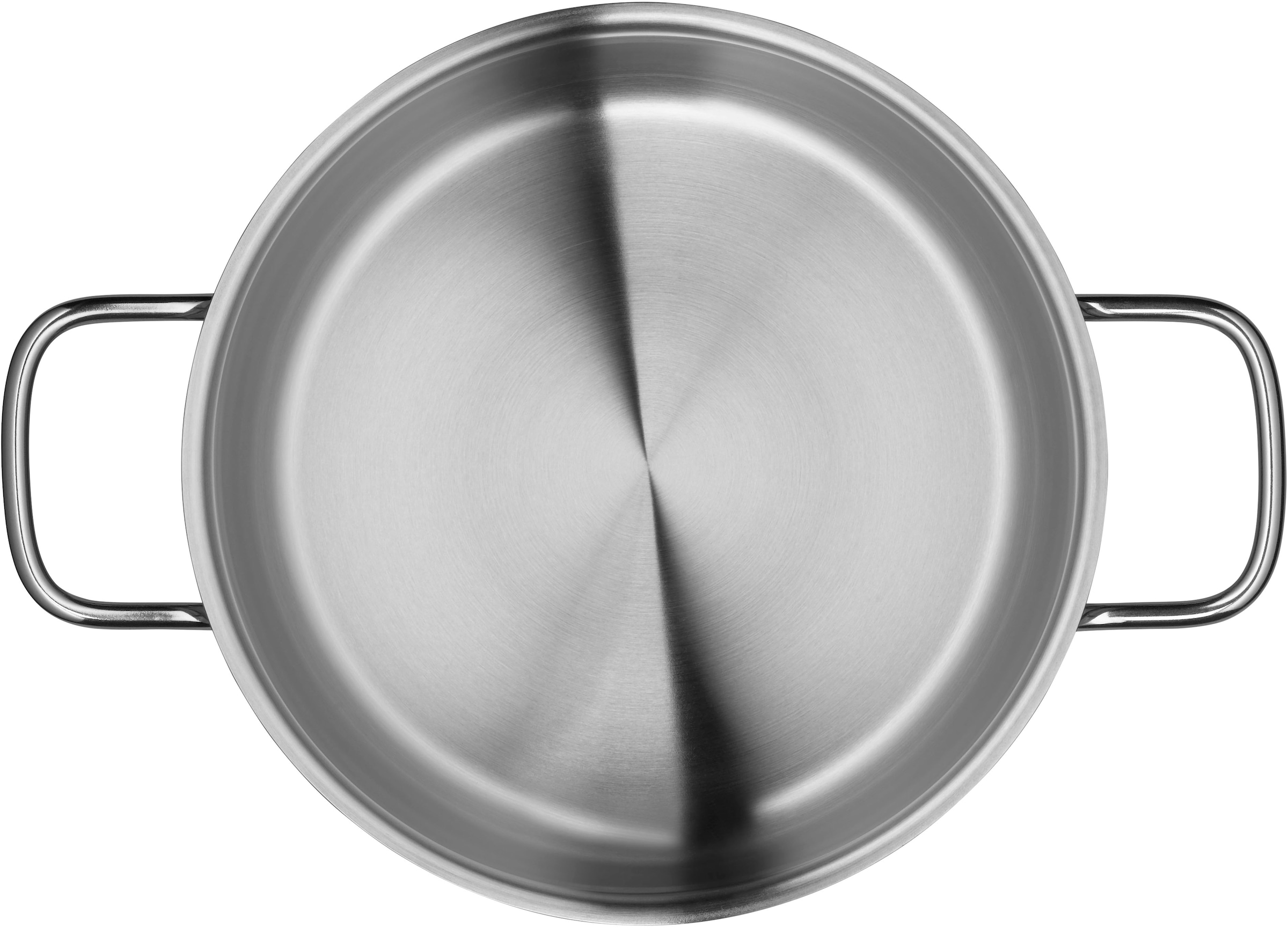 WMF Fleischtopf »Diadem Plus«, Cromargan® Edelstahl Rostfrei 18/10, (2 tlg.), breiter Schüttrand, außergewöhnliches Design, spülmaschinengeeignet