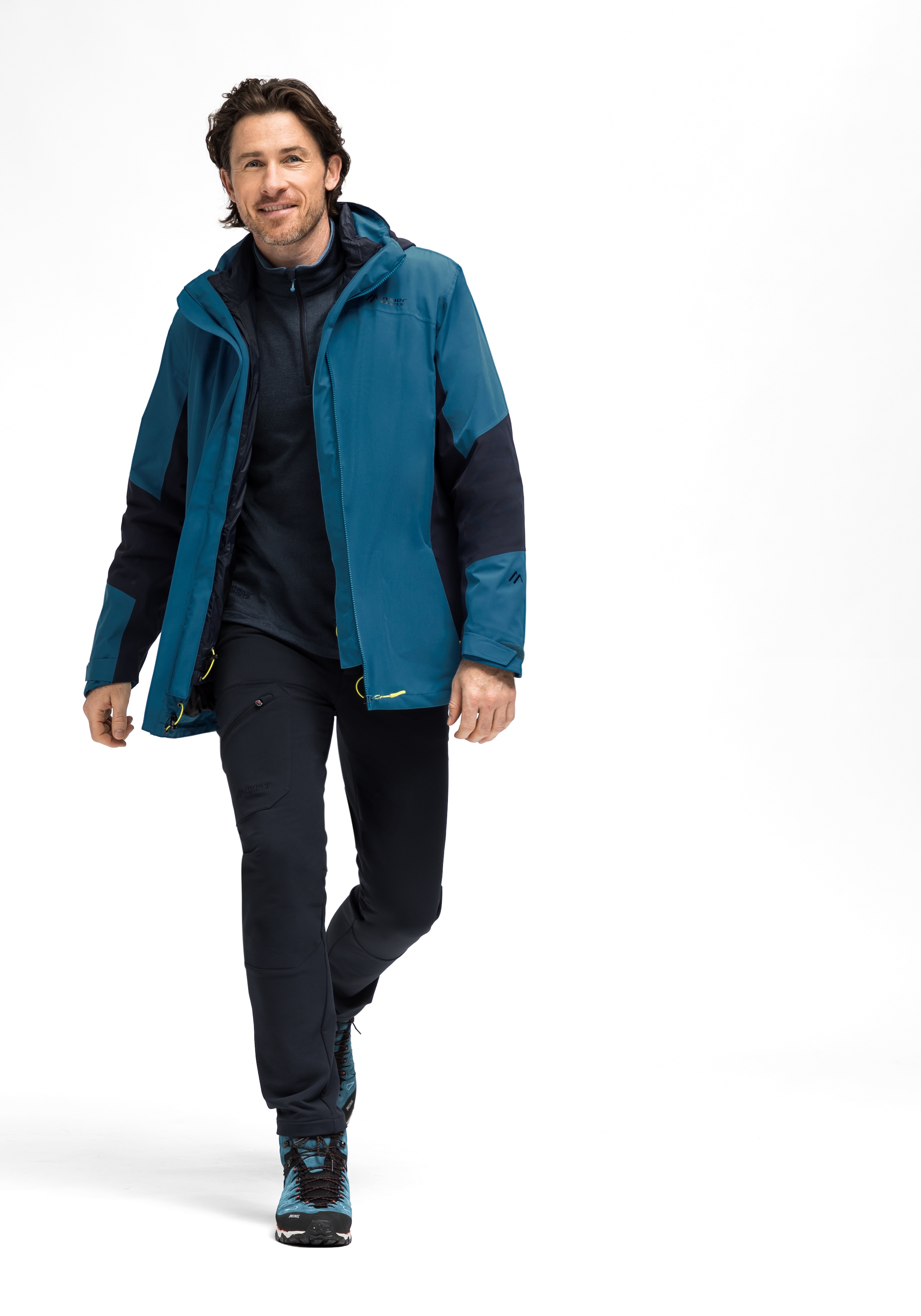 Maier Sports 3-in-1-Funktionsjacke »Ribut M« funktionale Doppel-Jacke für Wanderungen und Ausflüge