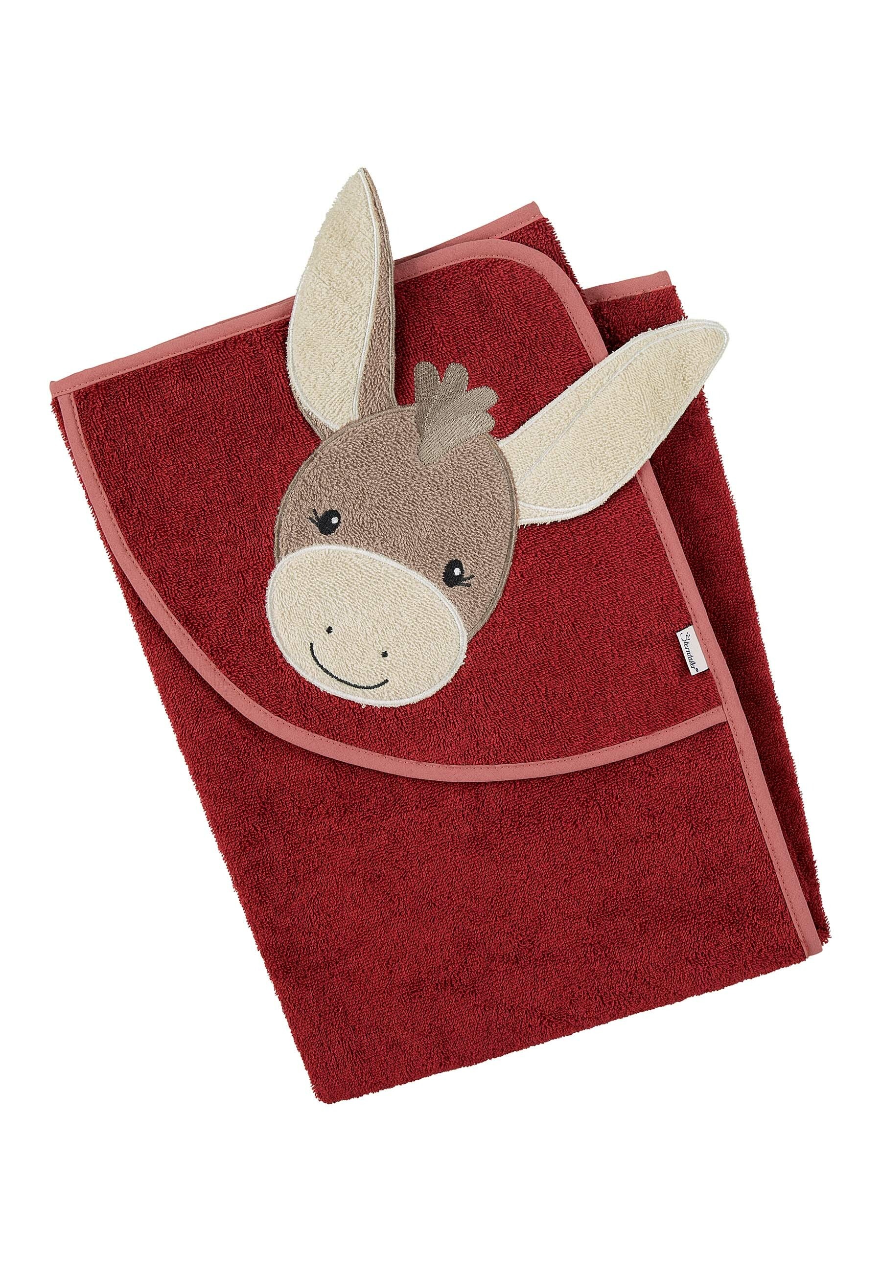 Sterntaler® Kapuzenhandtuch »Motiv-Kapuzenbadetuch ESEL Emmily«, (1 St.)