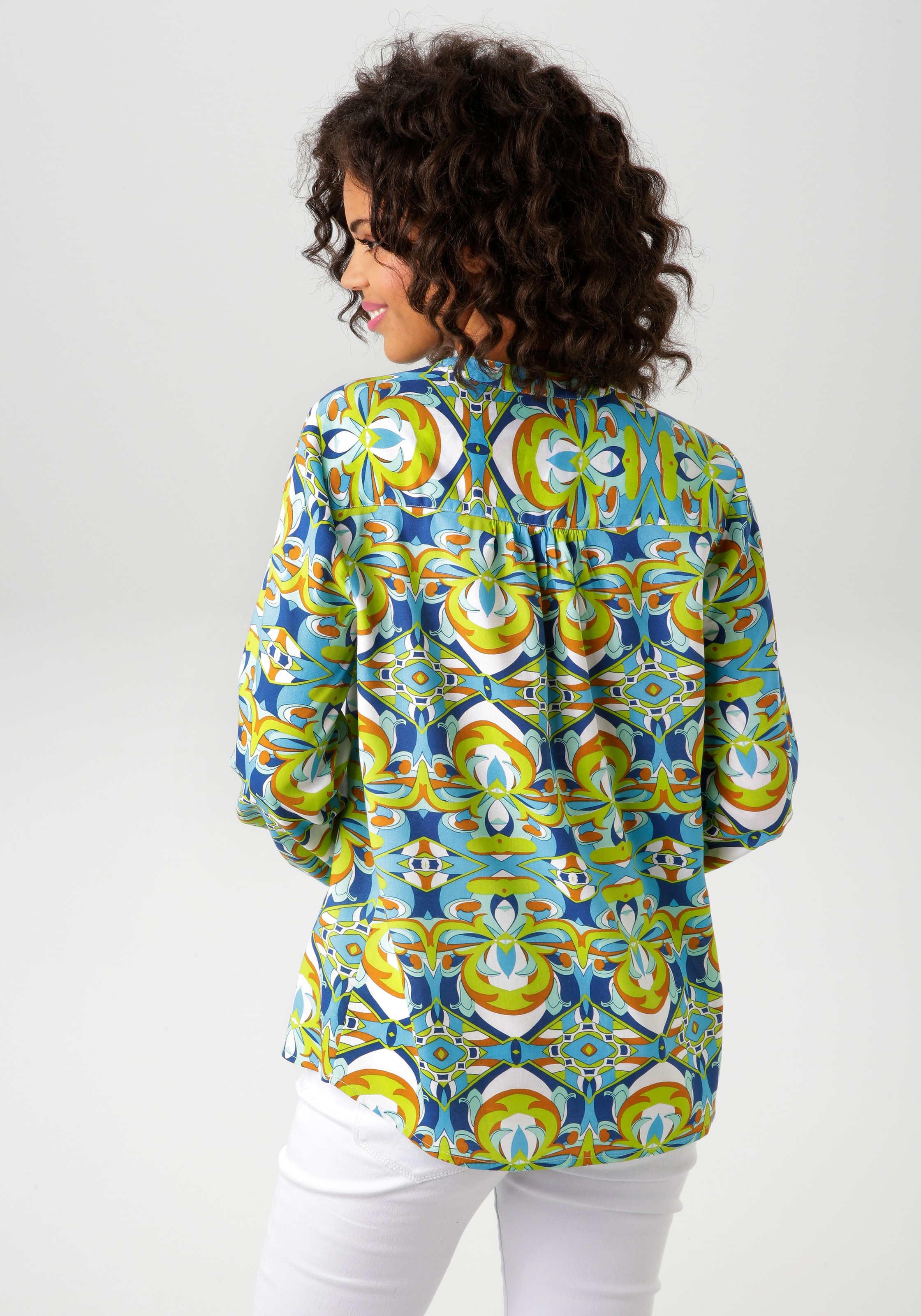 Aniston CASUAL Schlupfbluse, mit extravagantem, grafischen Druck