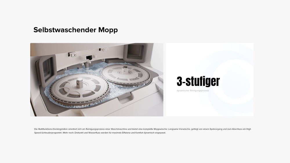 Roborock Saugroboter »Roborock Qrevo 5AE mit Wischfunktion, autom. Moppanhebung« leistungsstarke 12.000 Pa Saugleistung, LDS-Navigationssystem,