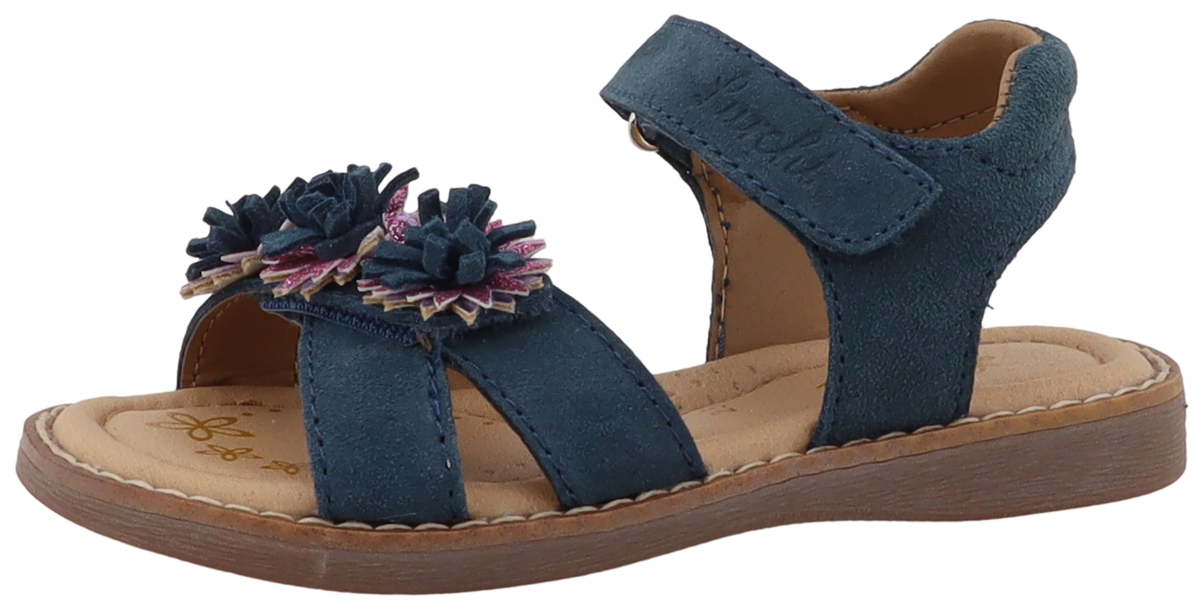 Lurchi Sandale »Loona«  Klettschuh mit Blütenapplikation, Größenschablone zum Download