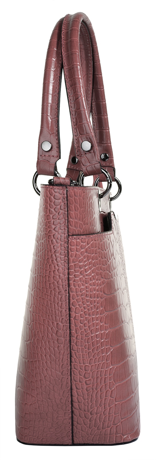 Cluty Henkeltasche echt Leder, Made in Italy