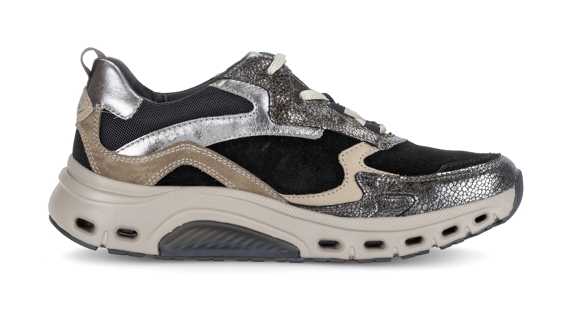 Gabor Rollingsoft Keilsneaker, Plateau, Schnürschuh, Halbschuh mit Wechselfußbett