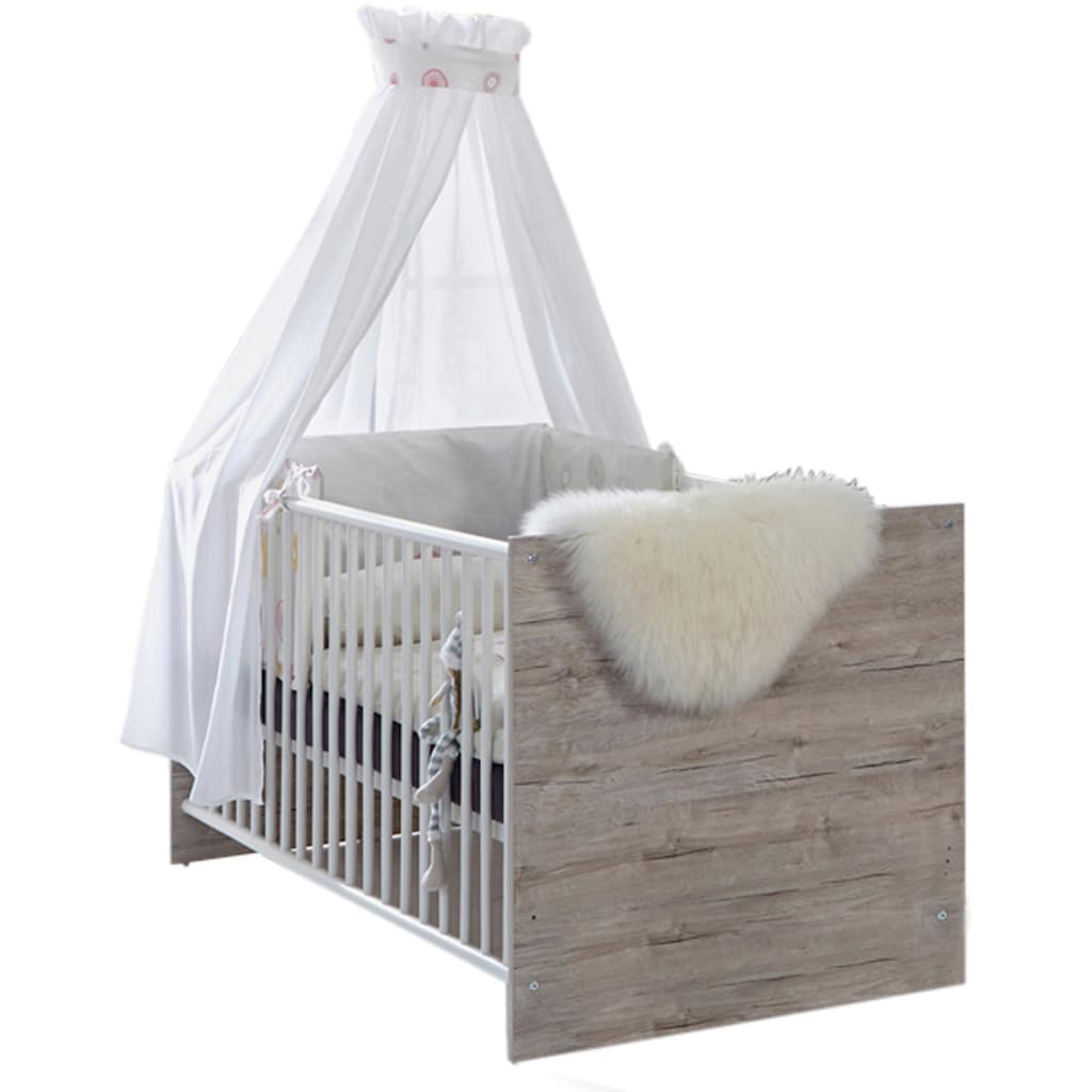 arthur berndt Babyzimmer-Komplettset »Bente«, (Set, 3 St., Kinderbett, Schrank, Wickelkommode)