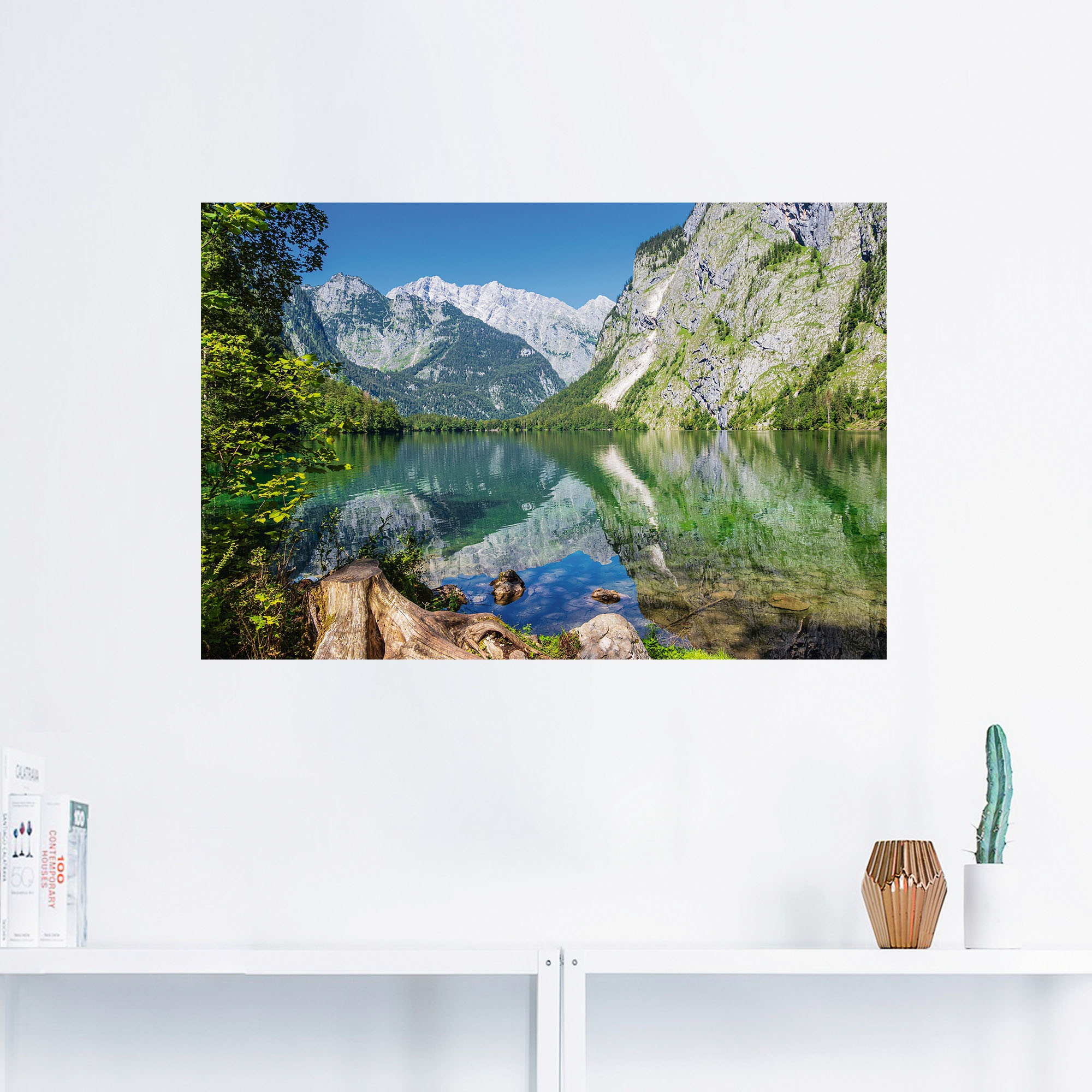 Artland Wandbild »Obersee Berchtesgadener Land in Bayern«, Berge & Alpenbilder, (1 St.), als Alubild, Outdoorbild, Wandaufkleber in verschied. Größen