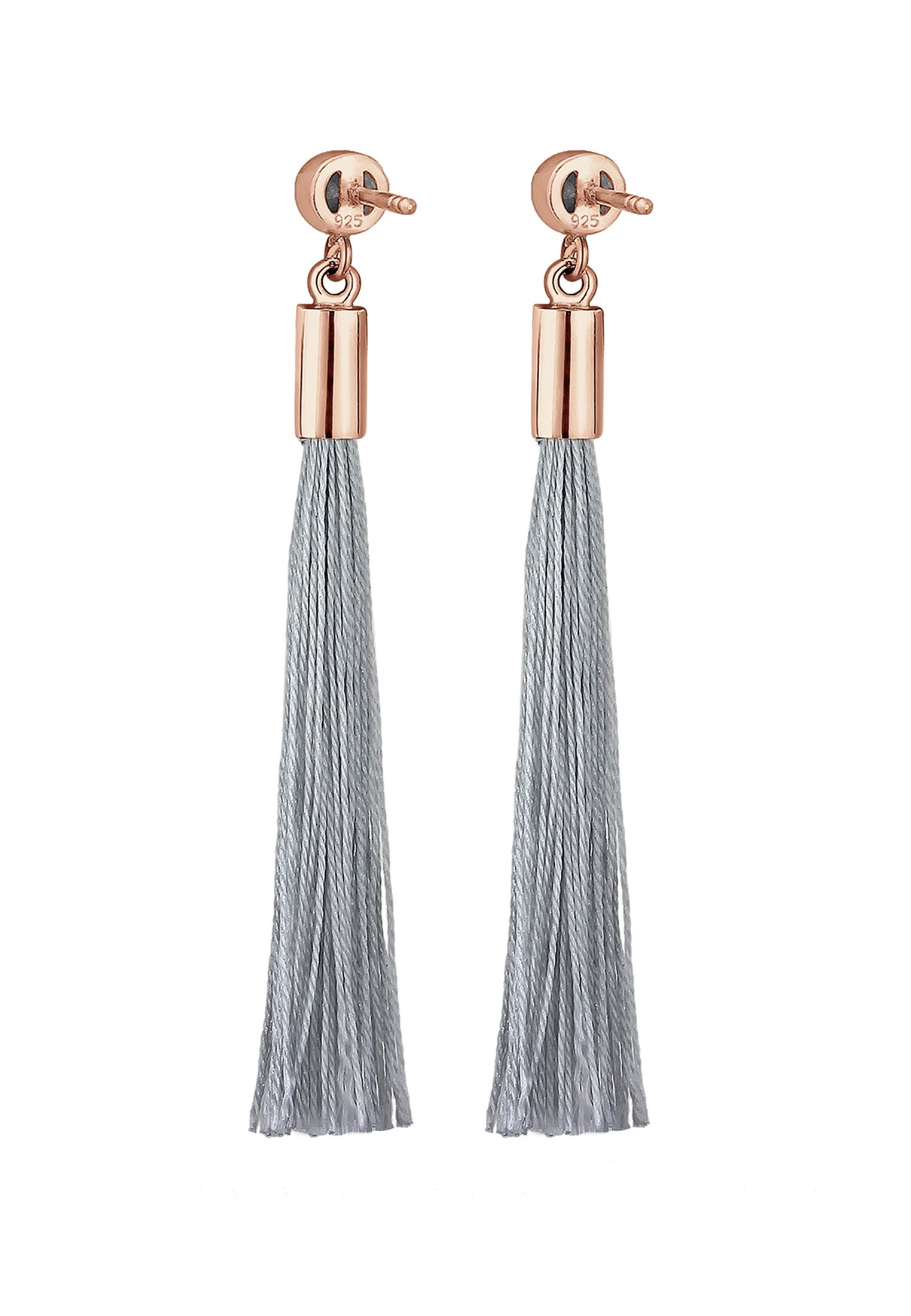 Elli Paar Ohrhänger »Ohrringe Tassel Solitär Geo Kristalle 925 Silber«