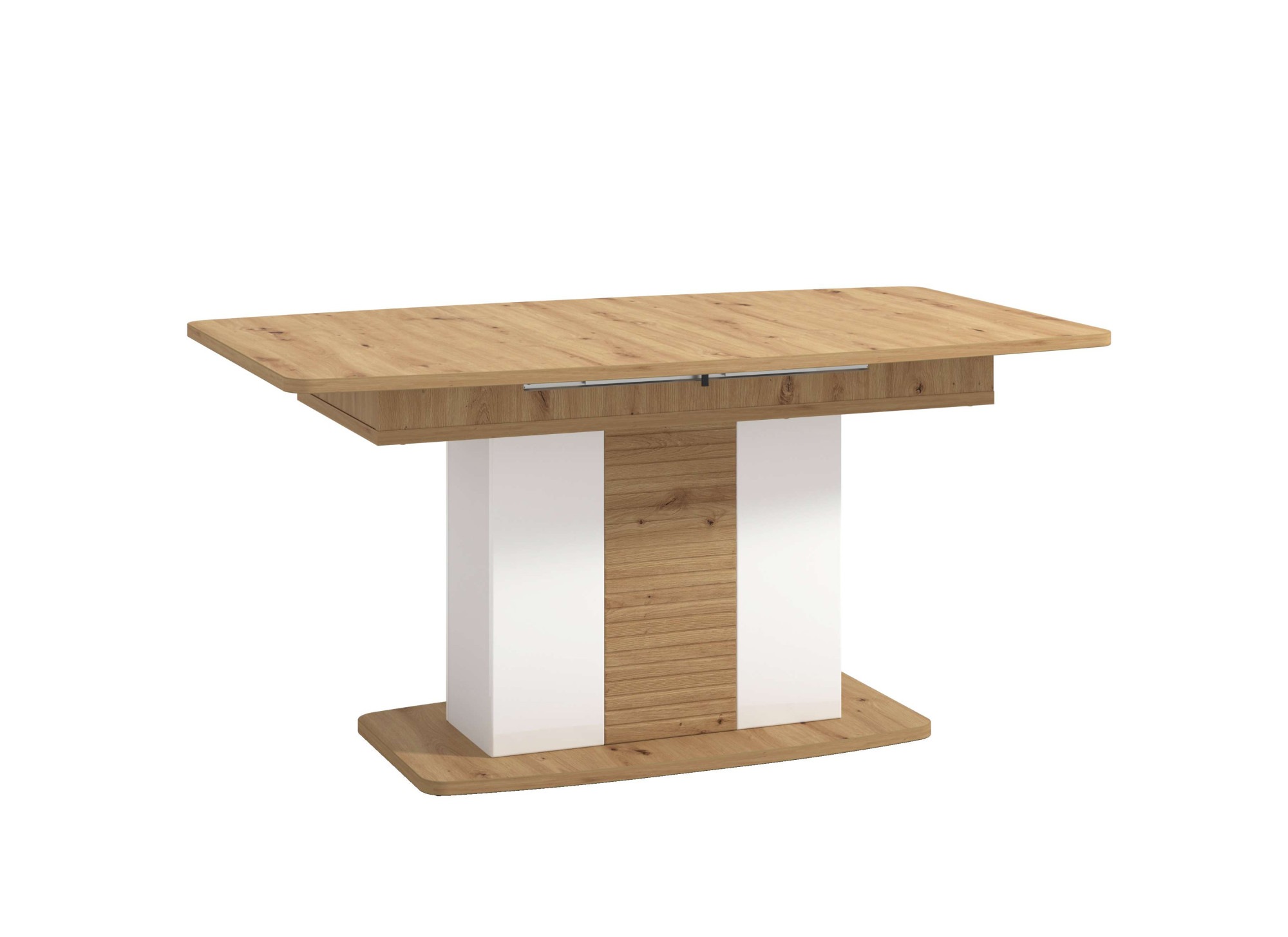 INOSIGN Esstisch »Bretagna 160 cm, modernes Design, Verlängerbar durch Einlegeplatte«, max. Breite 200 cm, Farbkombination aus Artisan-Eiche und Weiß