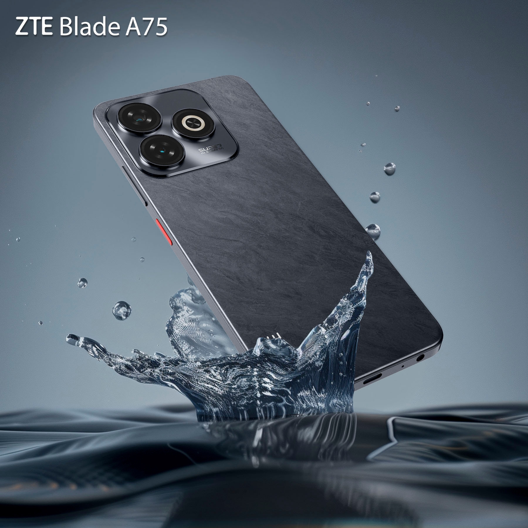 ZTE Smartphone »Blade A75«, schwarz, 16,76 cm/6,6 Zoll, 50 MP Kamera